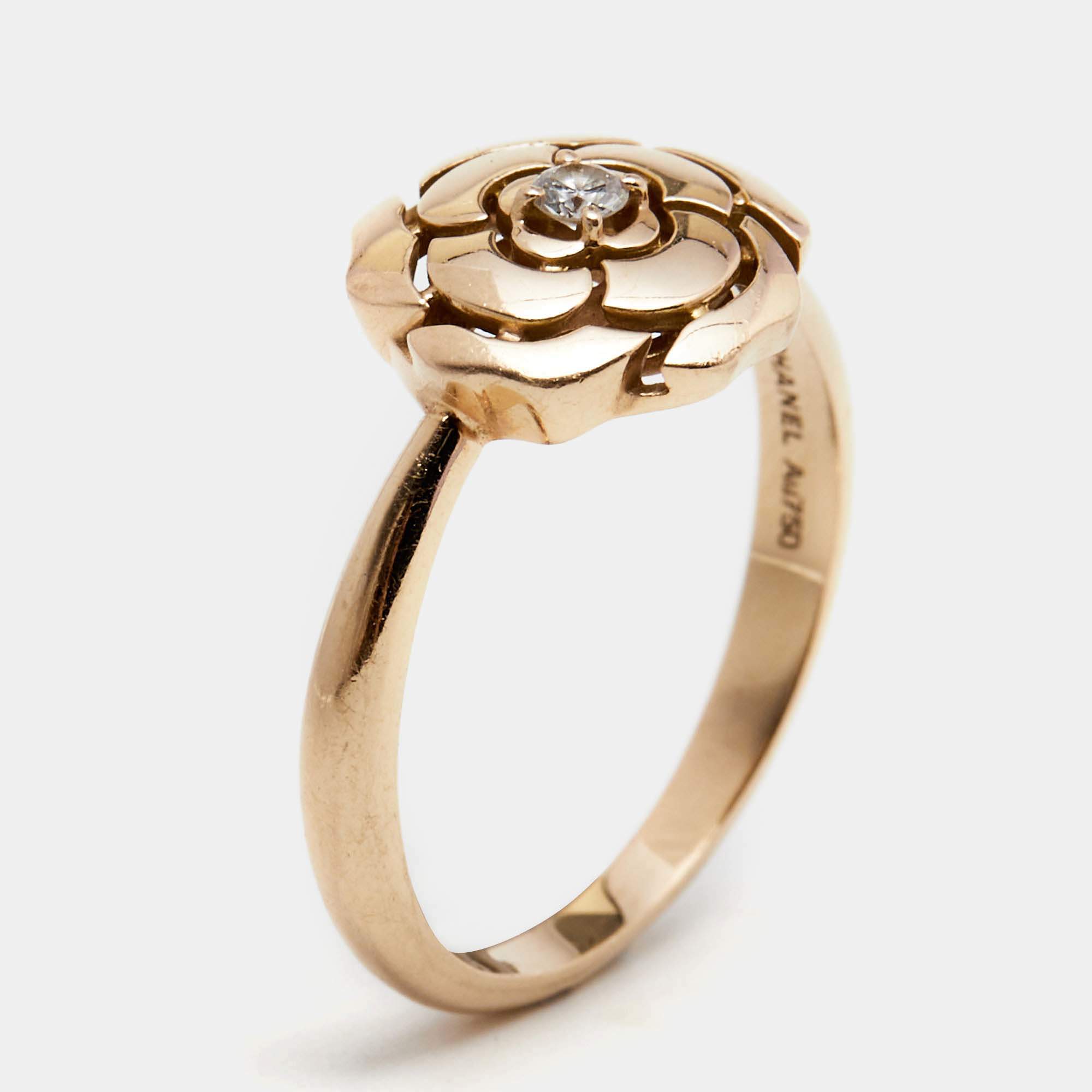 chanel ring rose gold