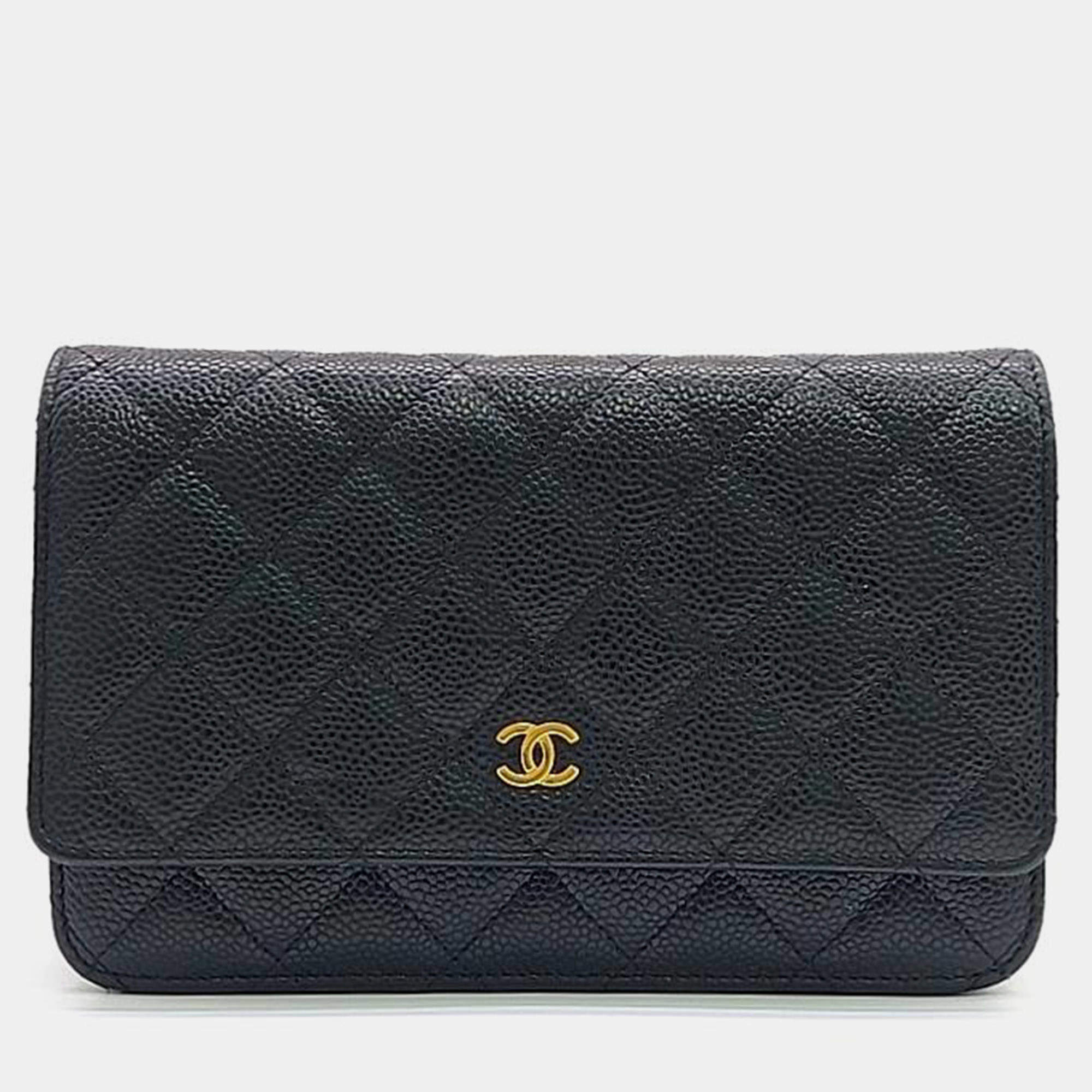 Pre Owned Chanel Caviar WOC Mini Crossbody Bag