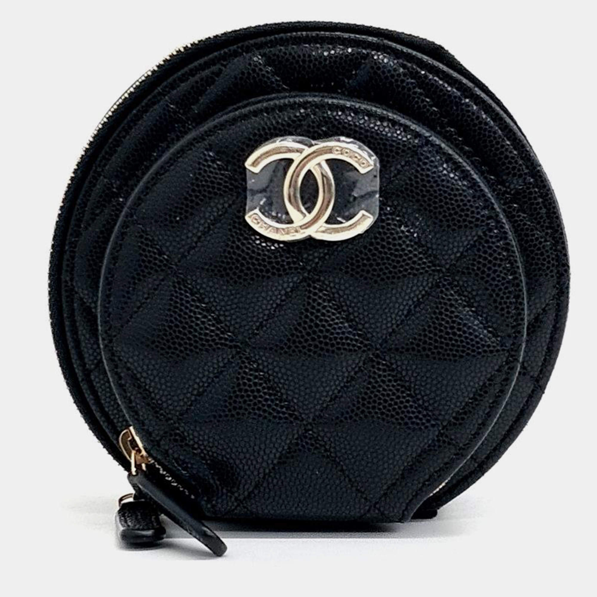 Chanel Caviar Round Crossbody Bag
