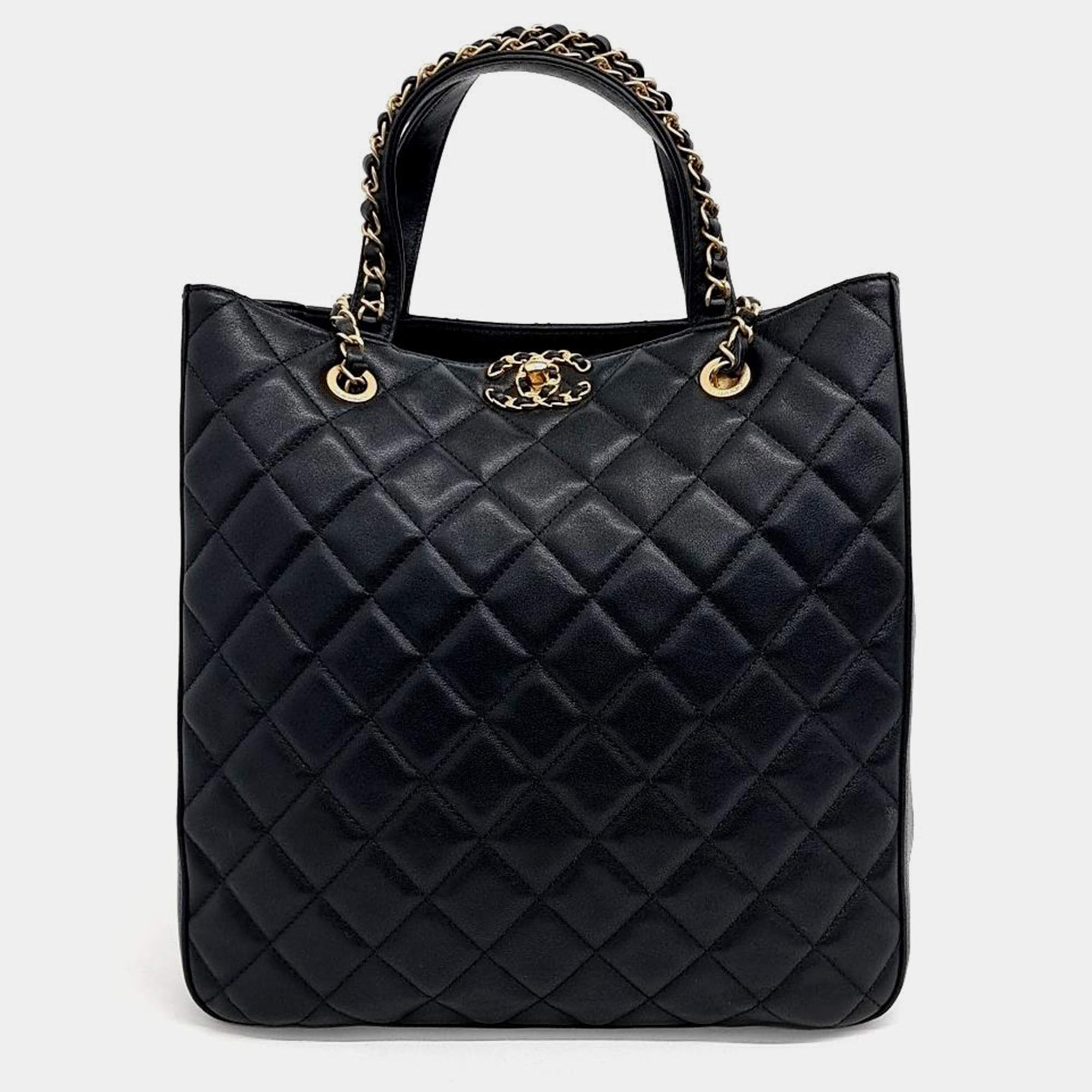Pre Owned Chanel 19 Chain Tote Bag