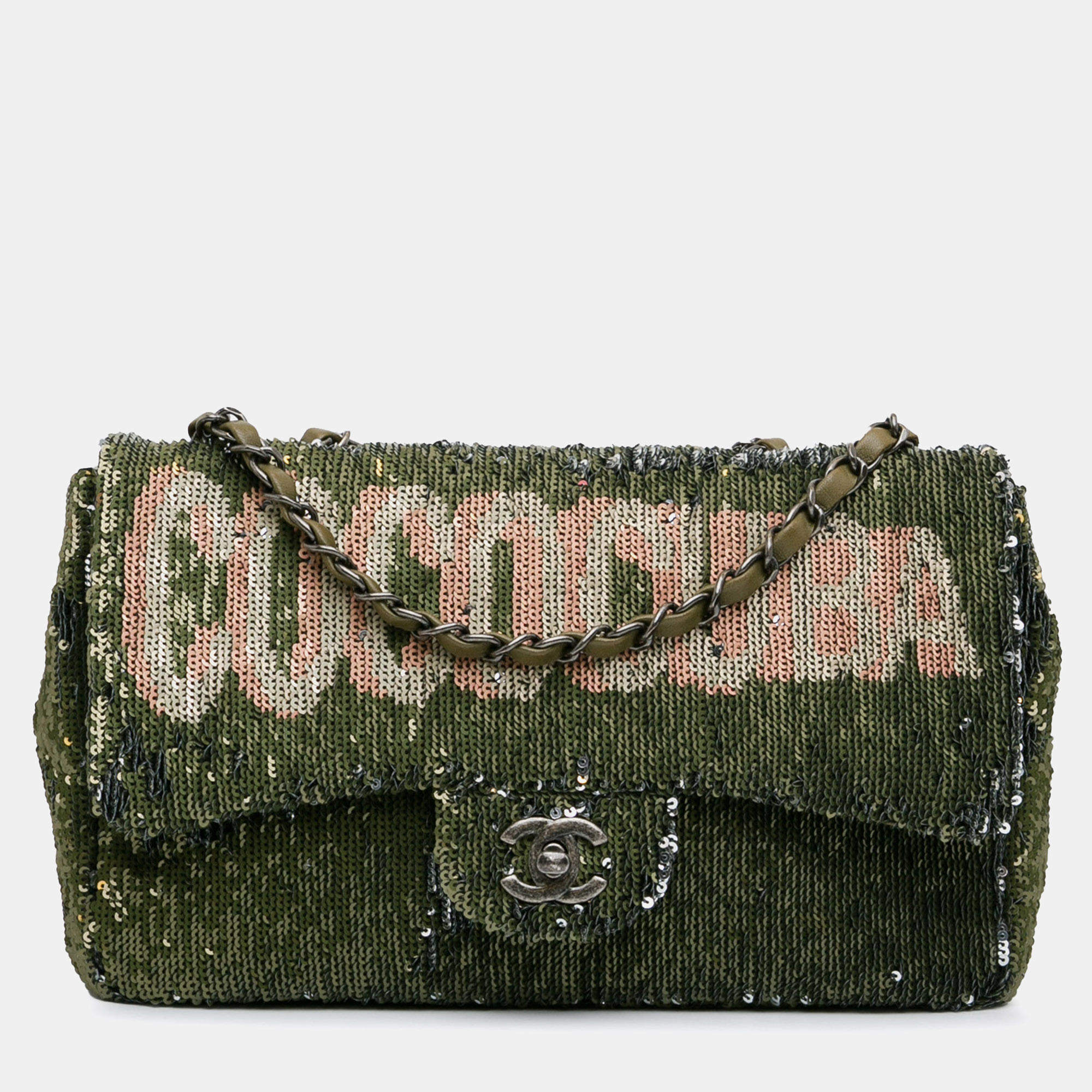 مملوكة مسبقًا Chanel Paris-Cuba Medium Sequin Coco Cuba Flap