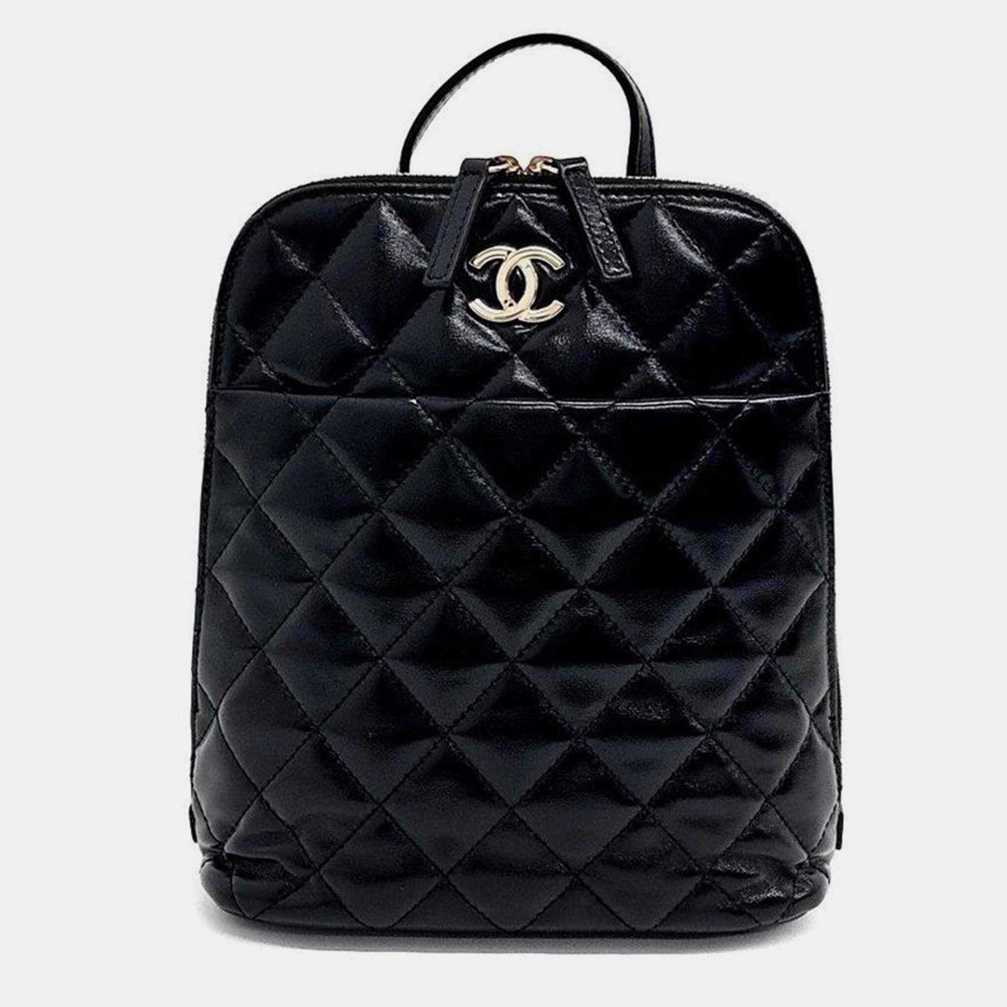 Chanel patent backpack