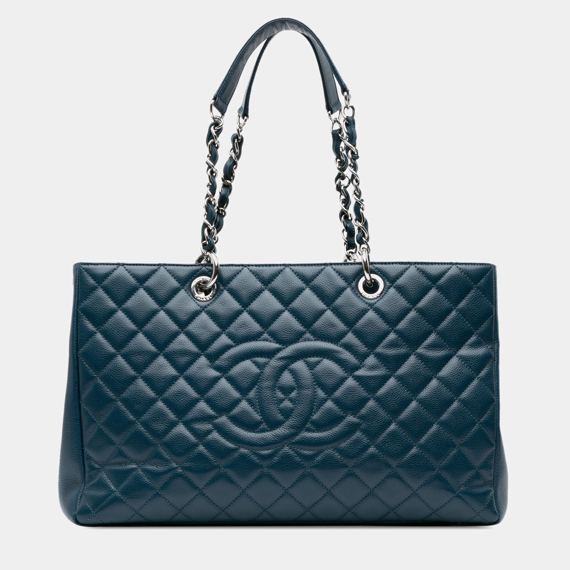 Chanel Blue Caviar Grand Shopping Tote XL