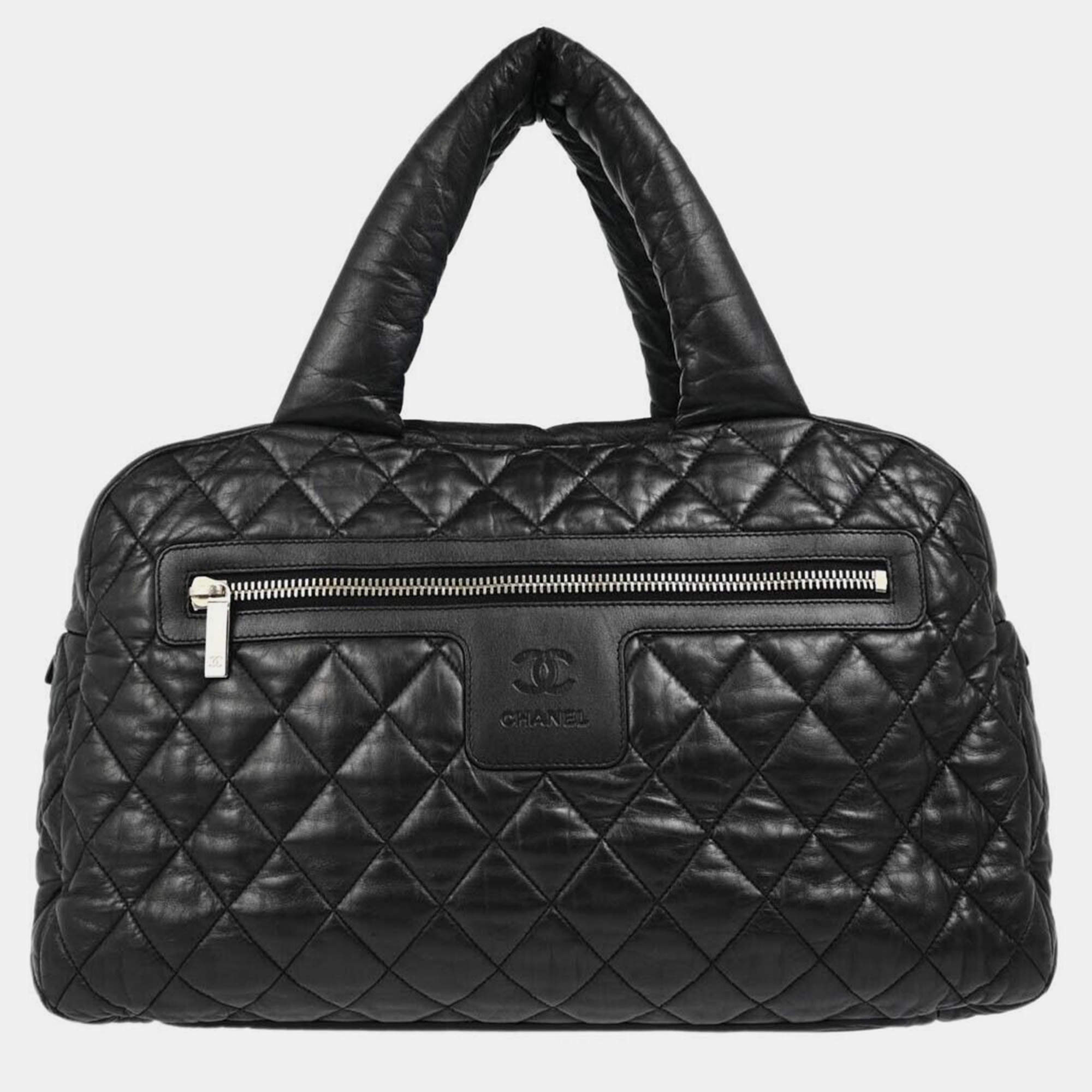 Pre Owned Chanel Black Nylon Coco Cocoon Shoulder Bag