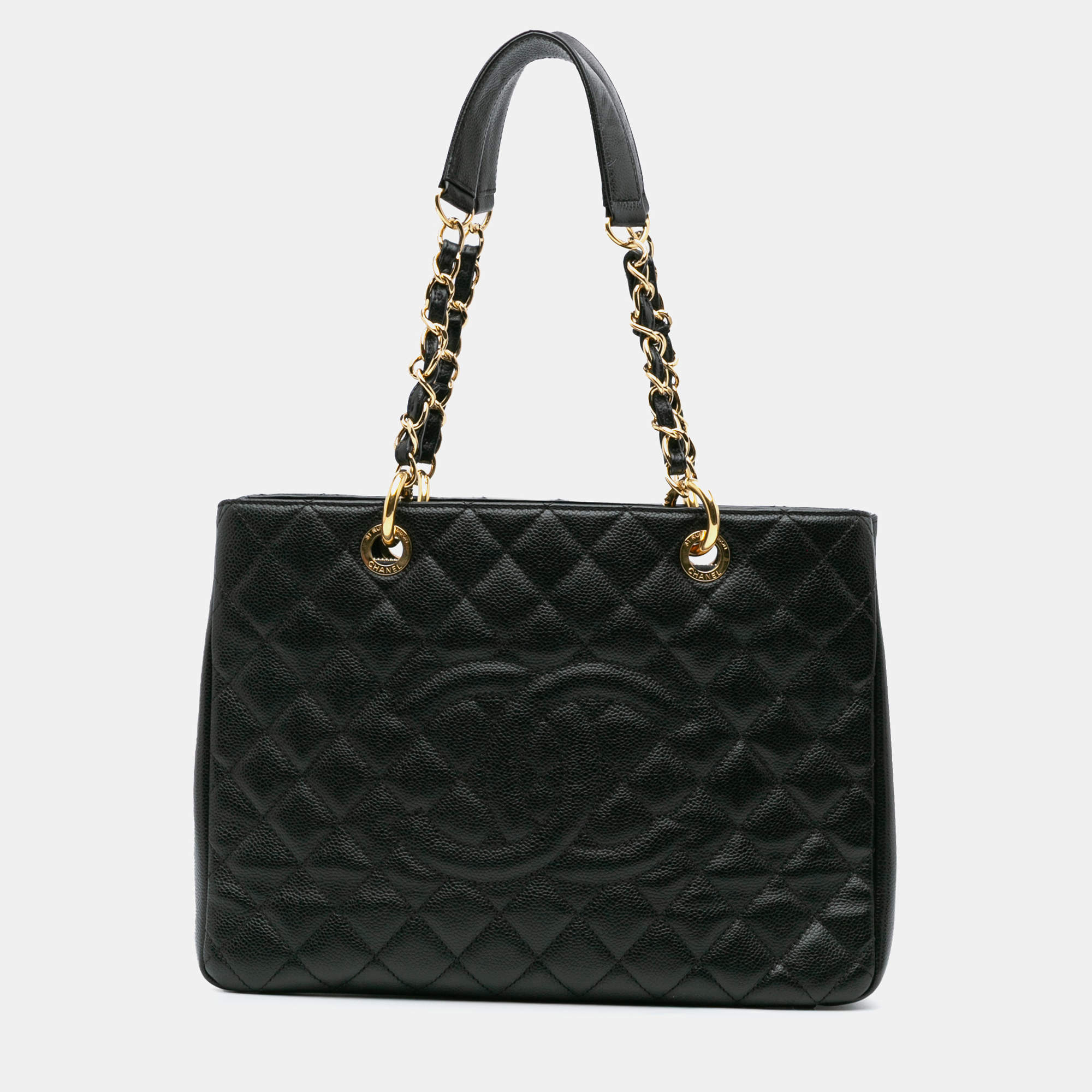 Chanel Black Caviar Grand Shopping Tote