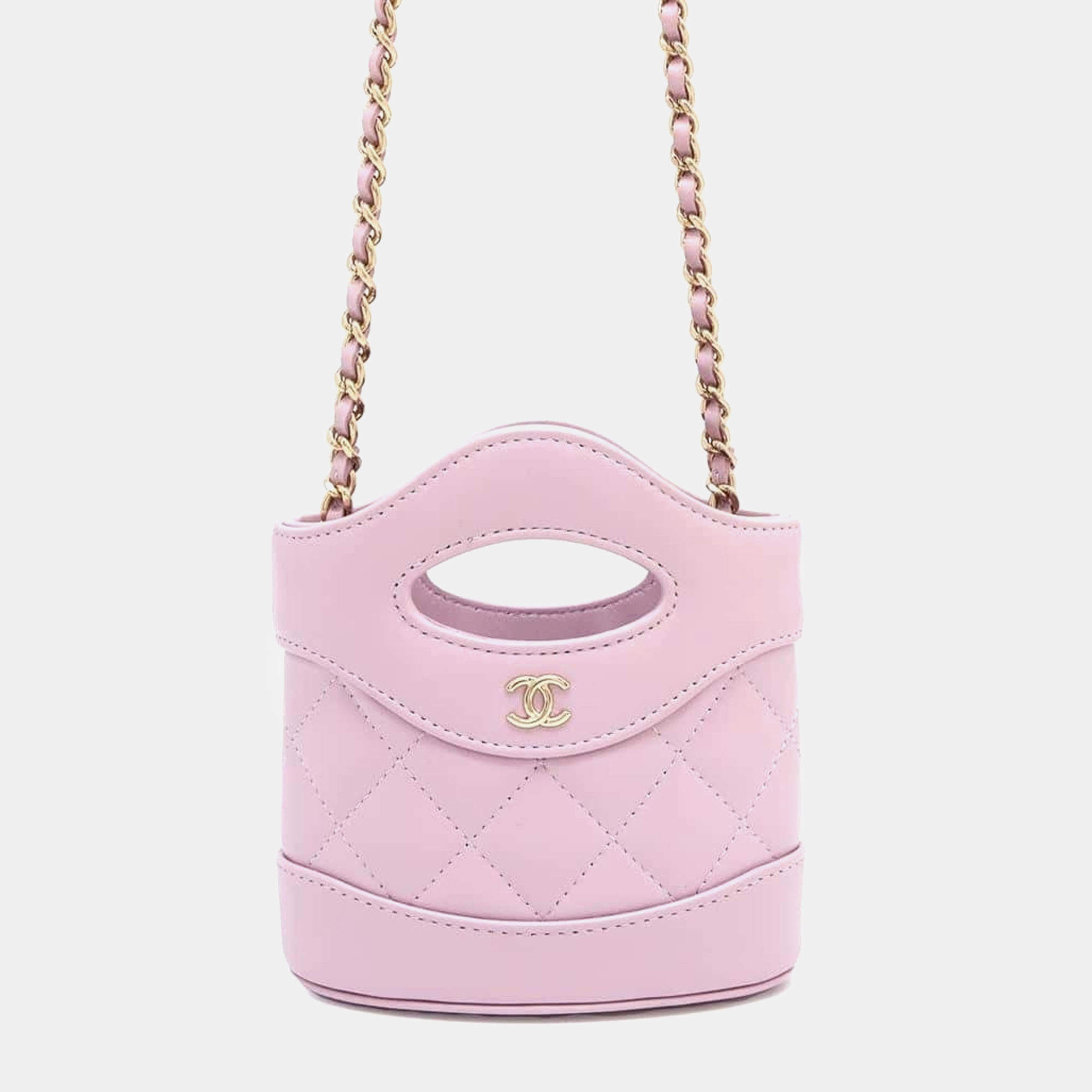 Chanel Purple Lambskin 31 Chain Shoulder Bag
