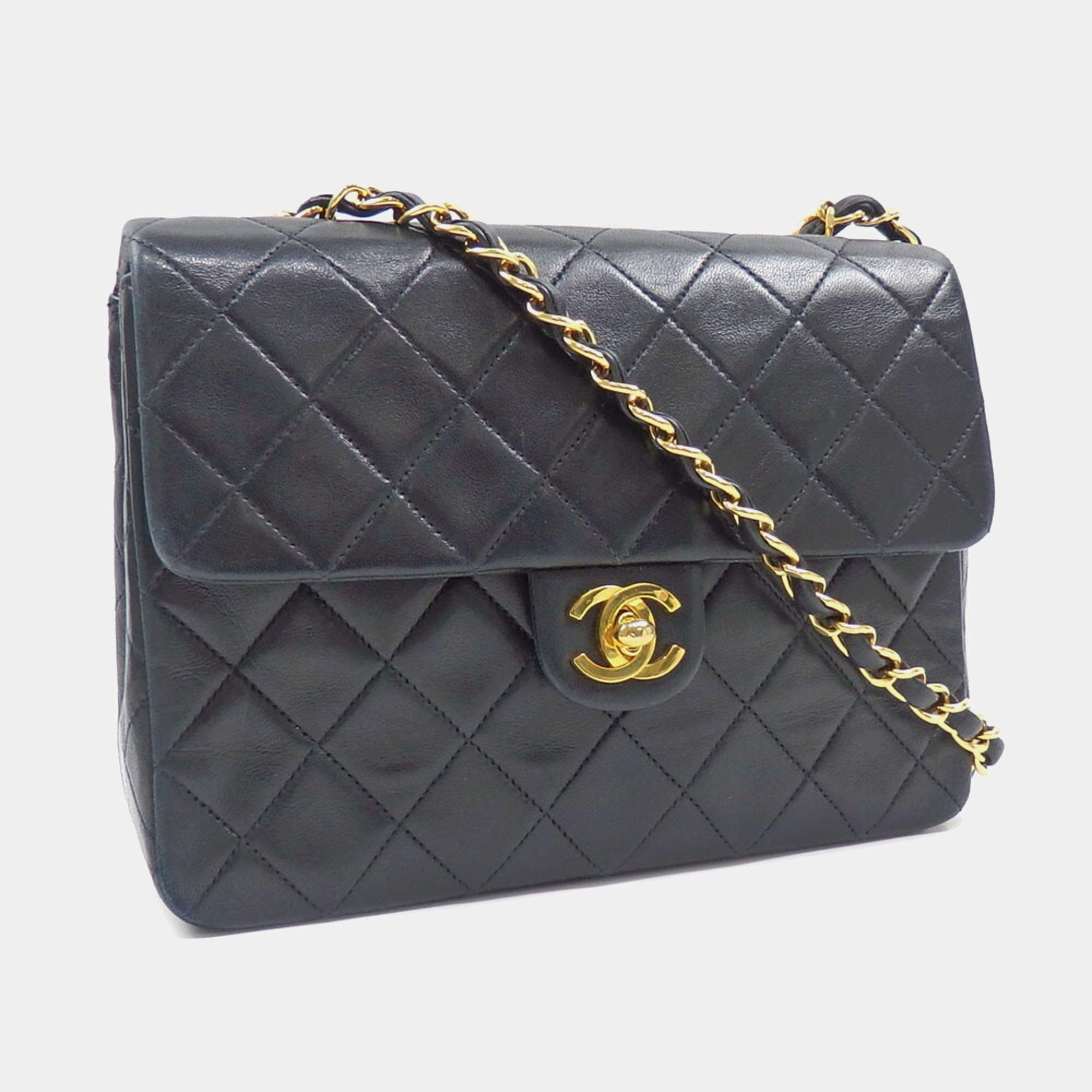 Chanel Lambskin Classic Small Square Flap Bag