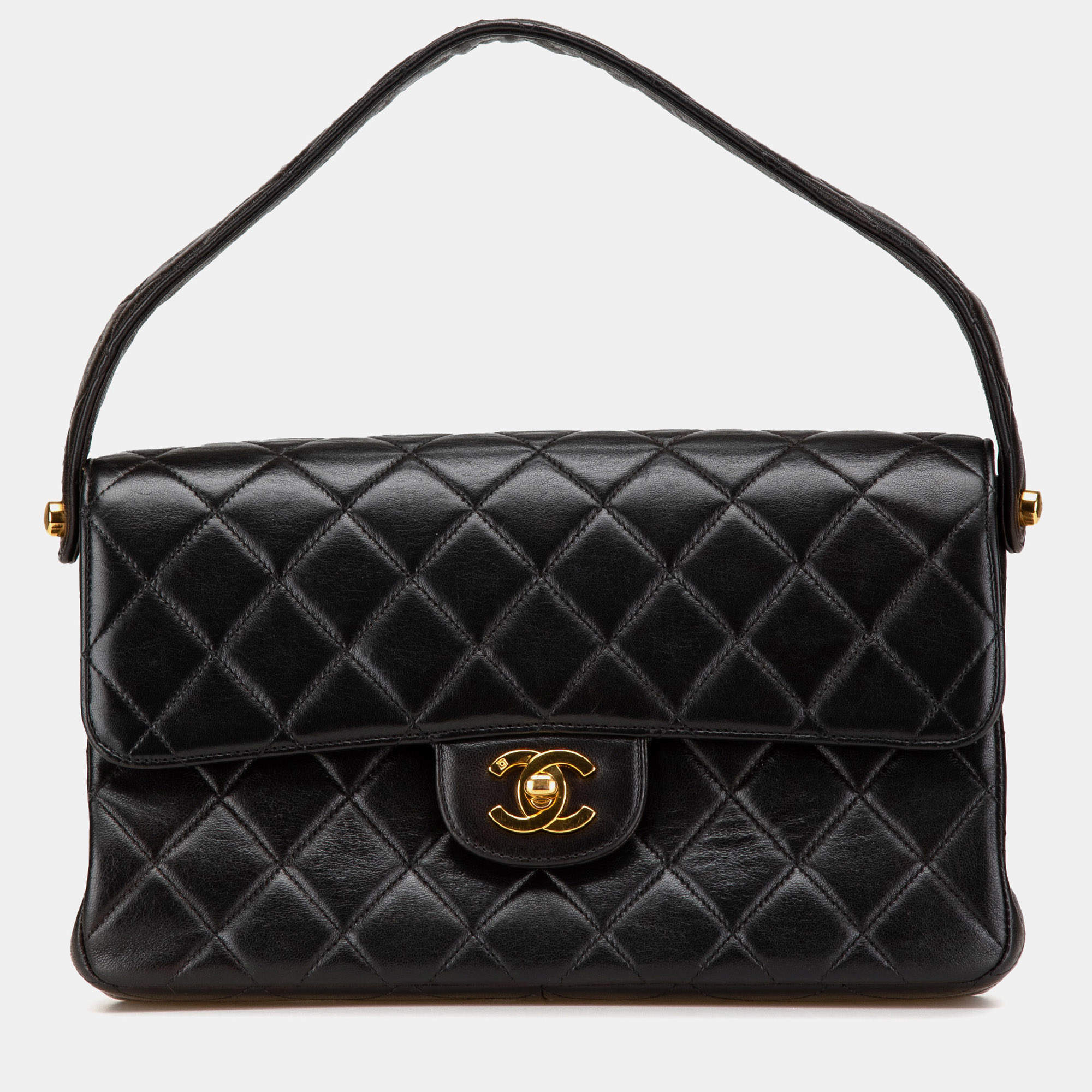 Chanel Black Quilted Lambskin Double Sided Flap Bag