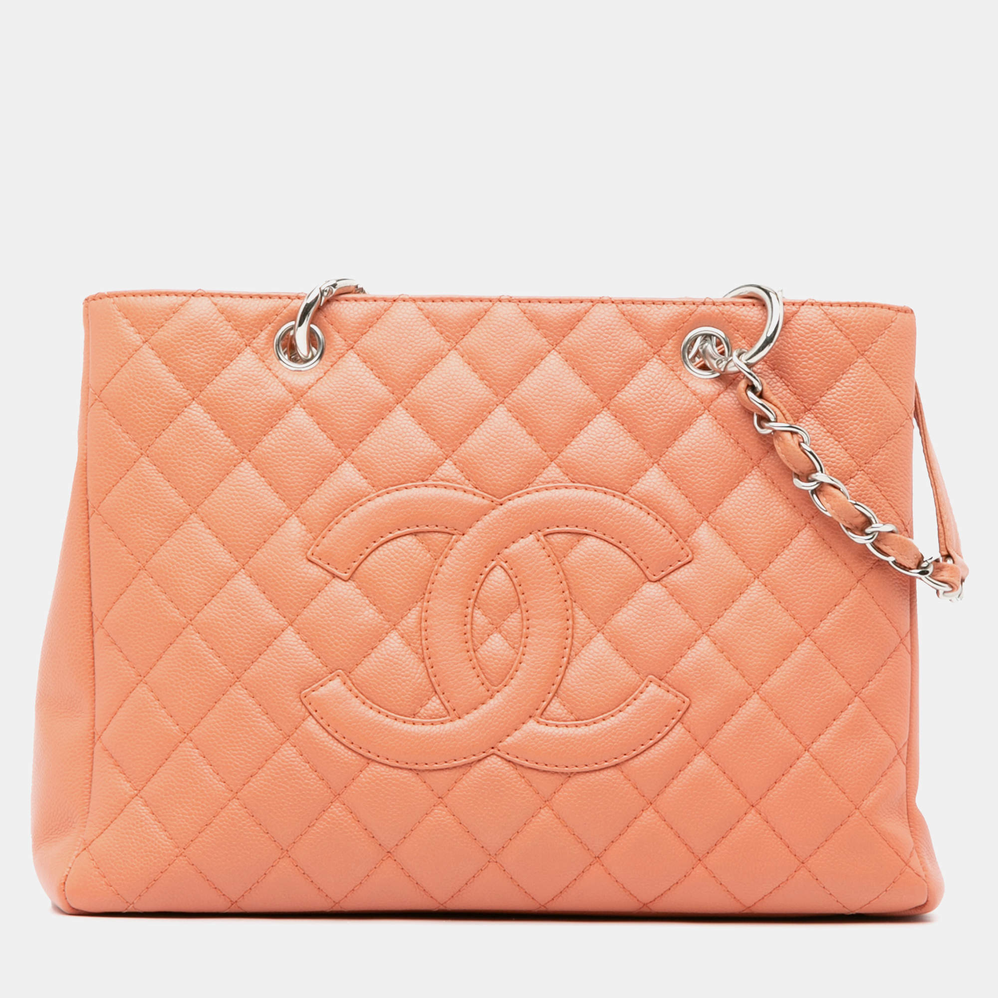 Chanel Pink Caviar Grand Shopping Tote