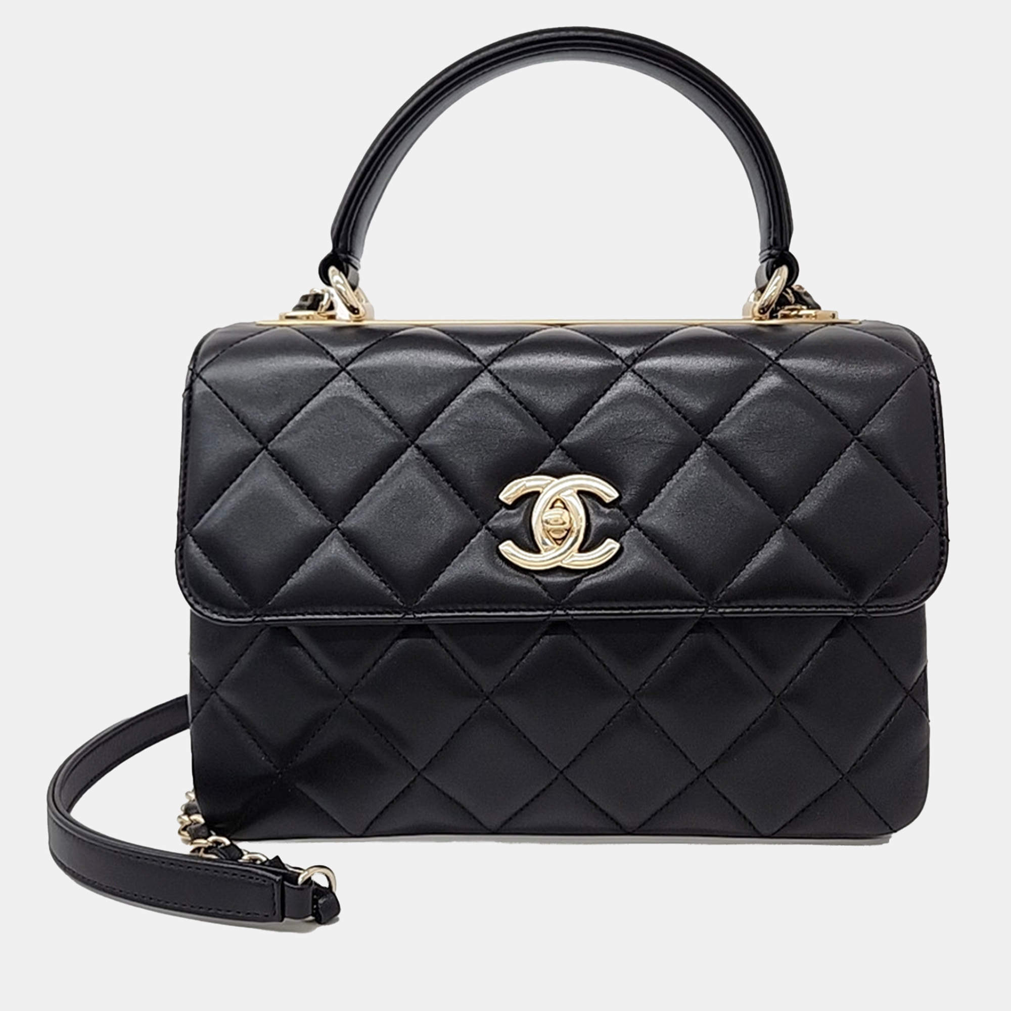 Chanel Black Leather Trendy CC Small bag