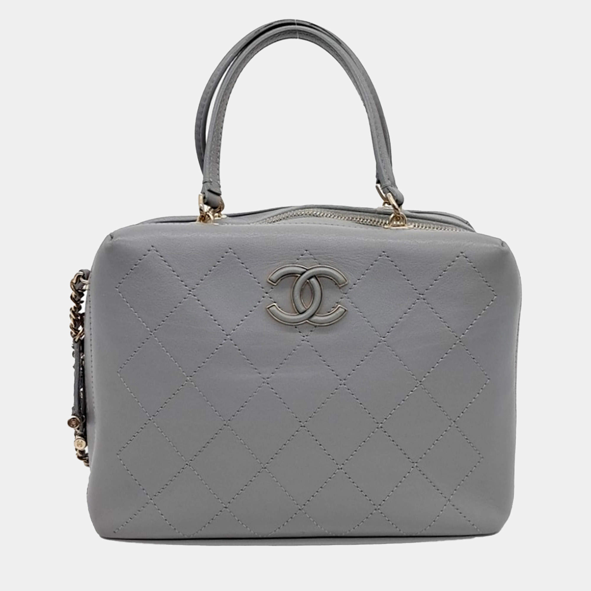 Chanel Grey Leather tote bag
