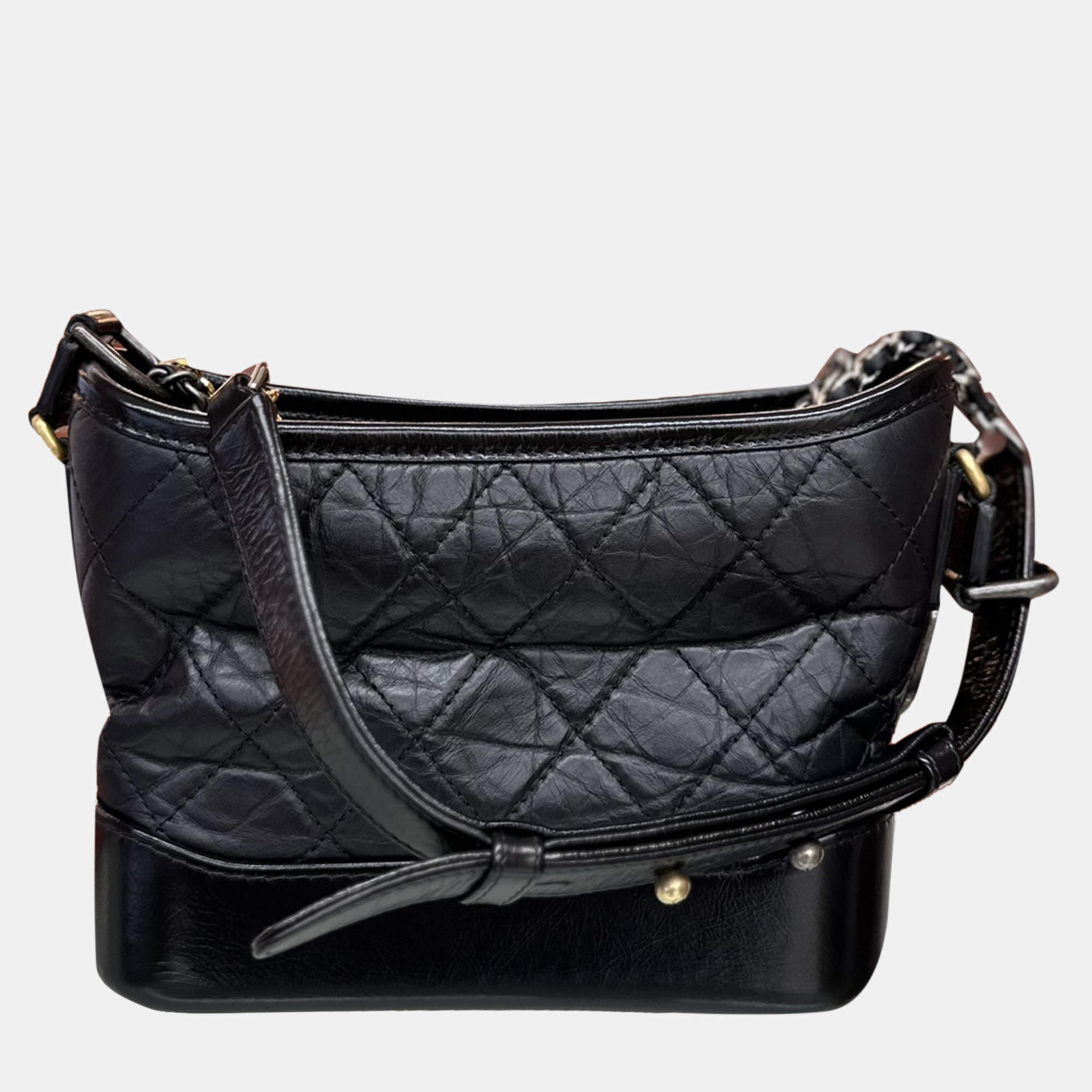 Pre Owned Chanel Black Gabrielle Small Backpack