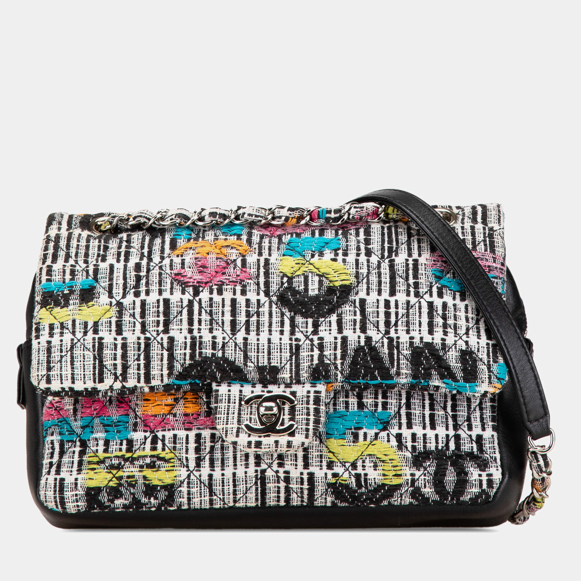 Chanel Multicolor Tweed Easy Fantasy Flap Bag
