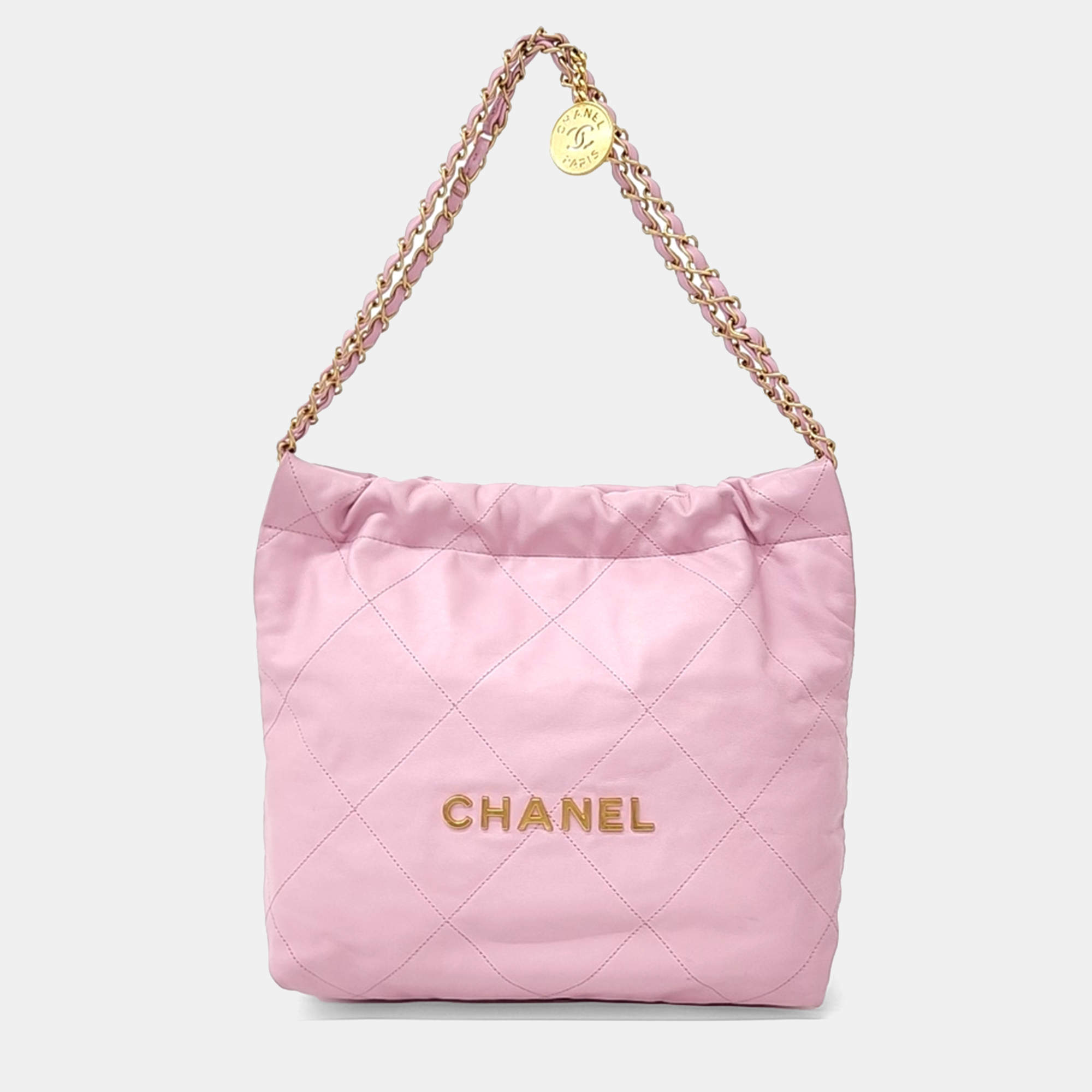 Chanel Pink Leather 22 bag