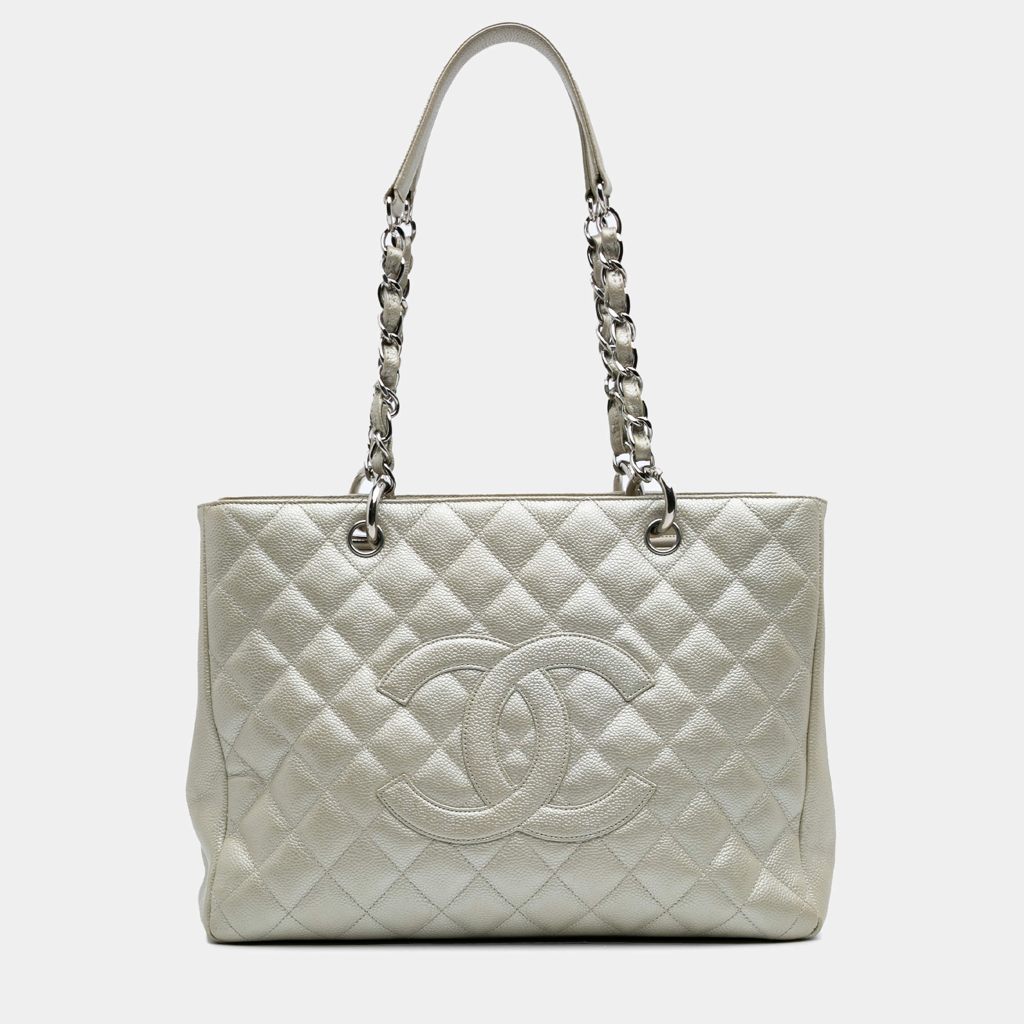 Chanel Gold Caviar Grand Shopping Tote