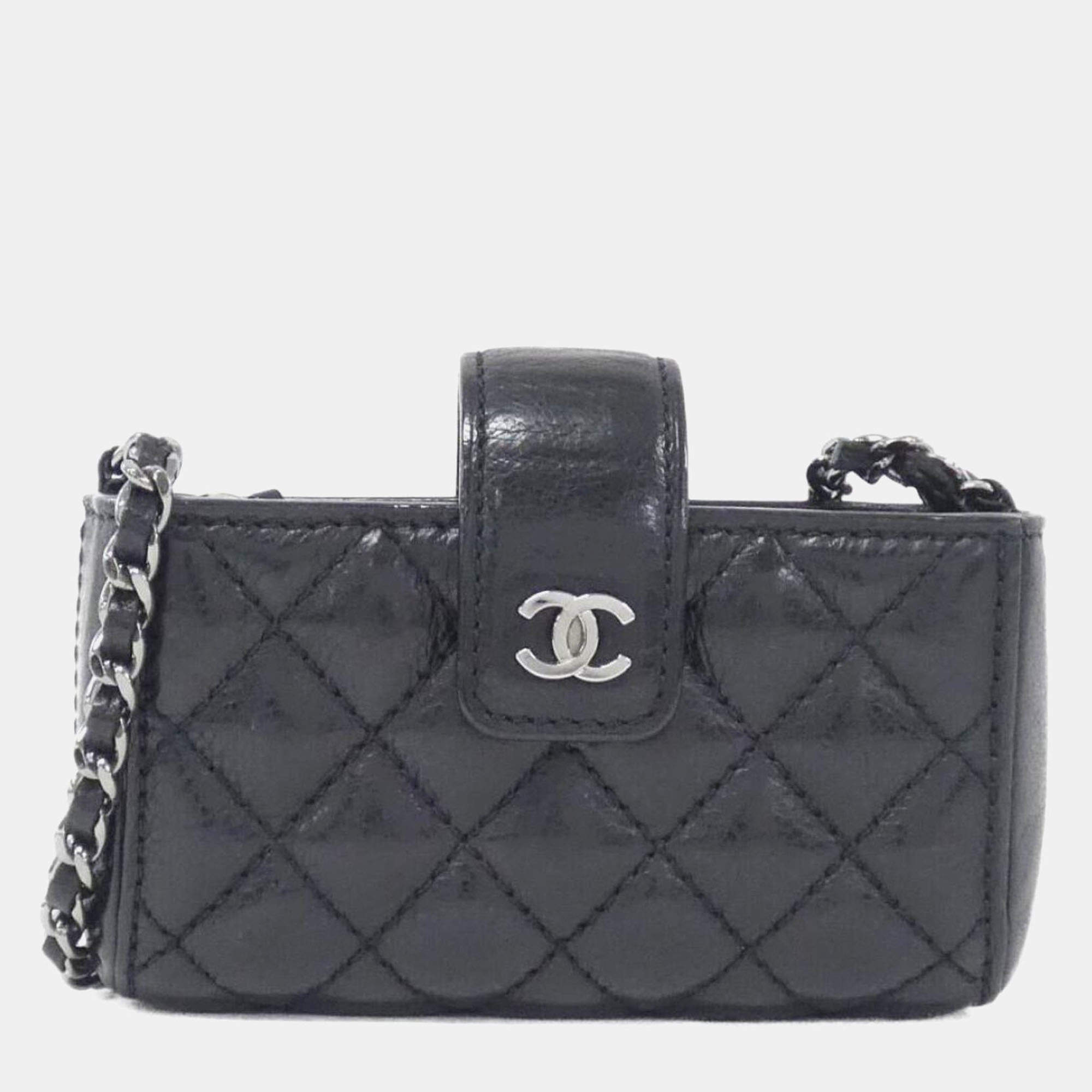 Chanel Black Leather Shoulder Bag