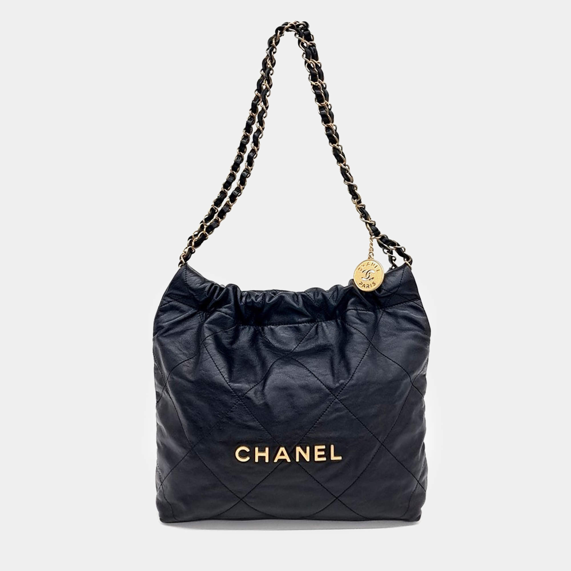 Chanel Black Leather 22 bag