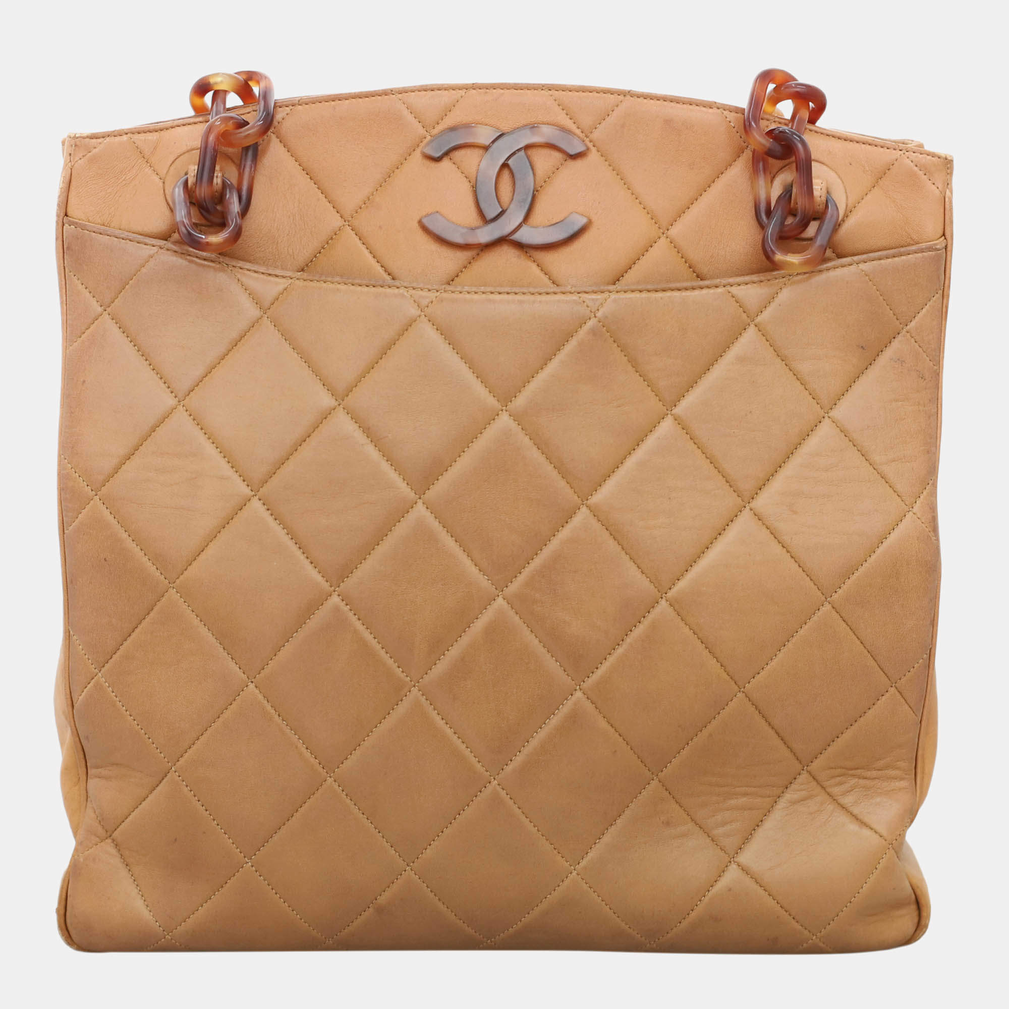 Chanel Vintage Quilted Shopper Tote