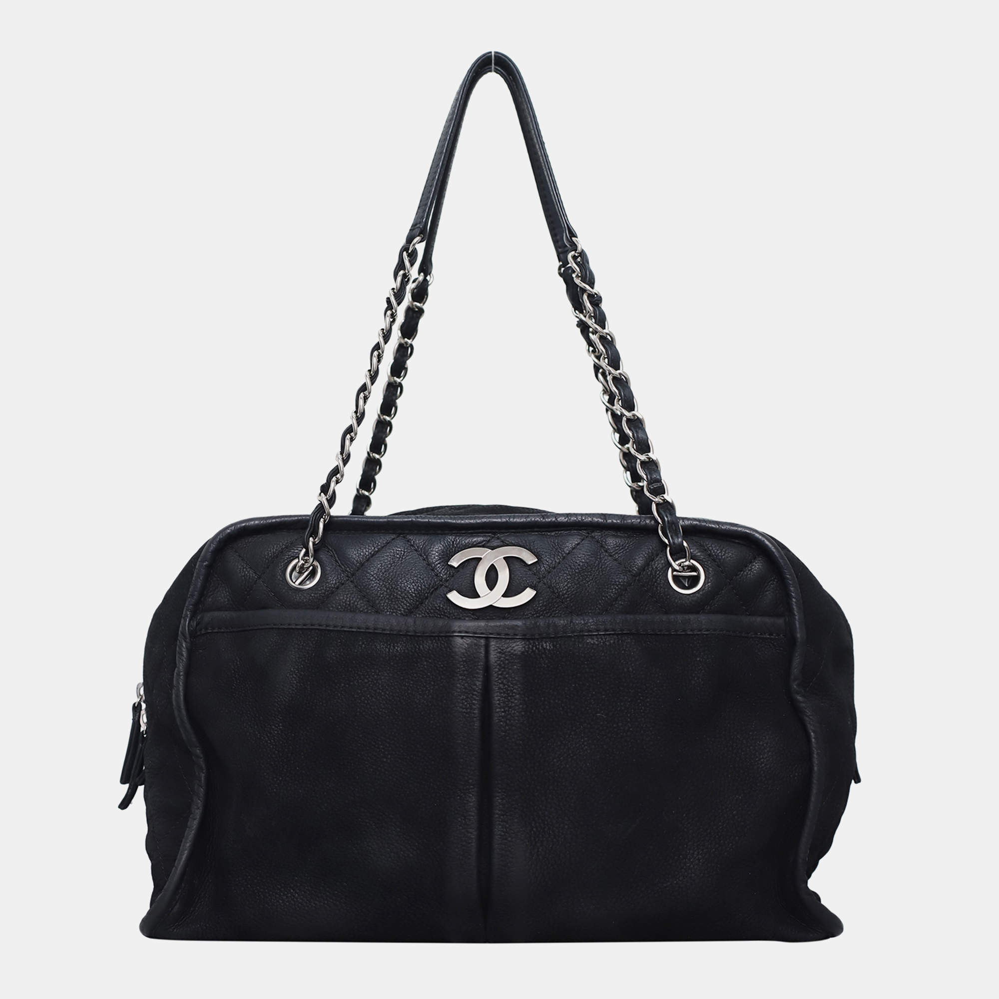 Chanel Nubuck Leather Ultra Soft Natural Beauty Bag