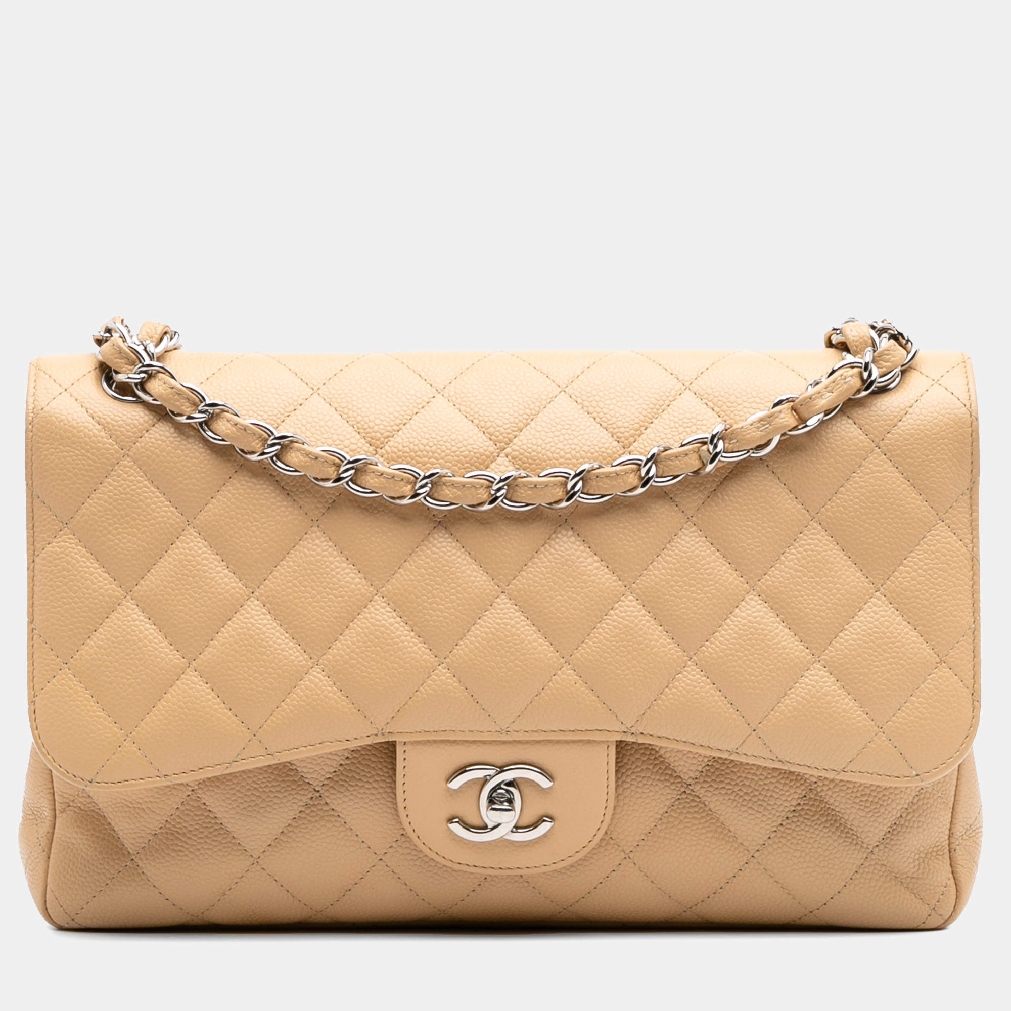 Chanel Jumbo Classic Caviar Double Flap Bag