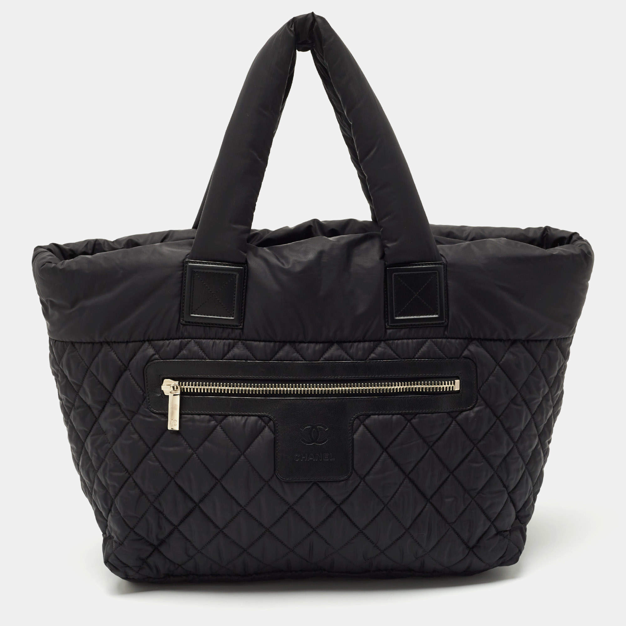 Chanel Black Quilted Nylon Coco Cocoon Tote
