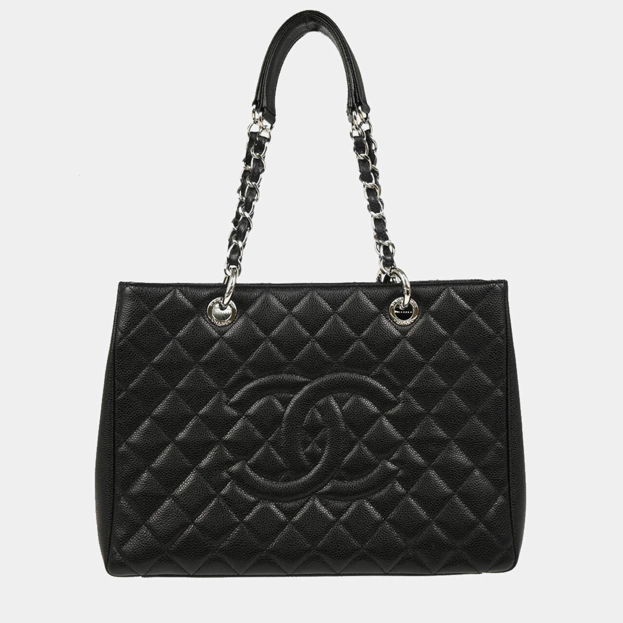 Chanel  GST XL Black Calfskin Grand Shopping Tote Bag
