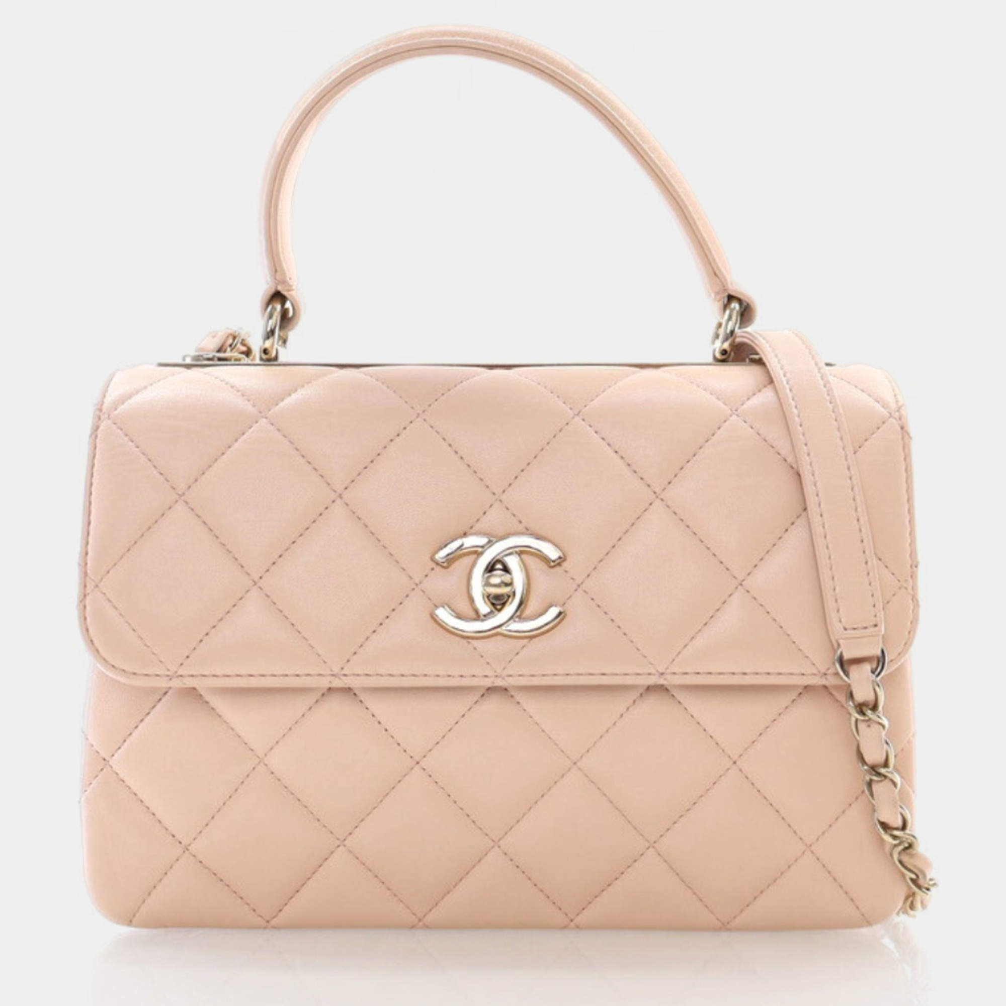 Chanel Trendy CC Small Pink Lambskin Shoulder Bag