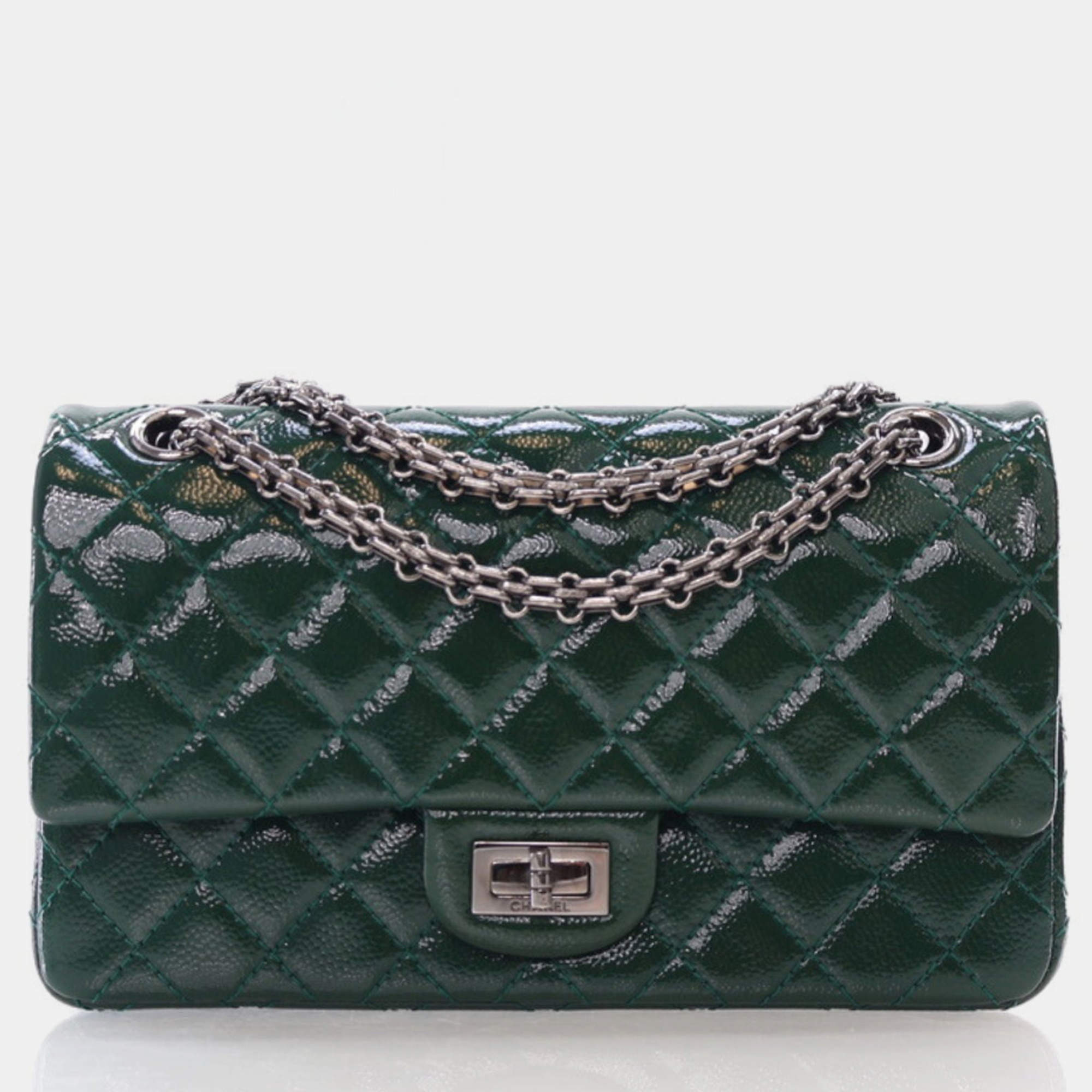 Chanel Green Patent 2.55 Reissue Flap Bag 225