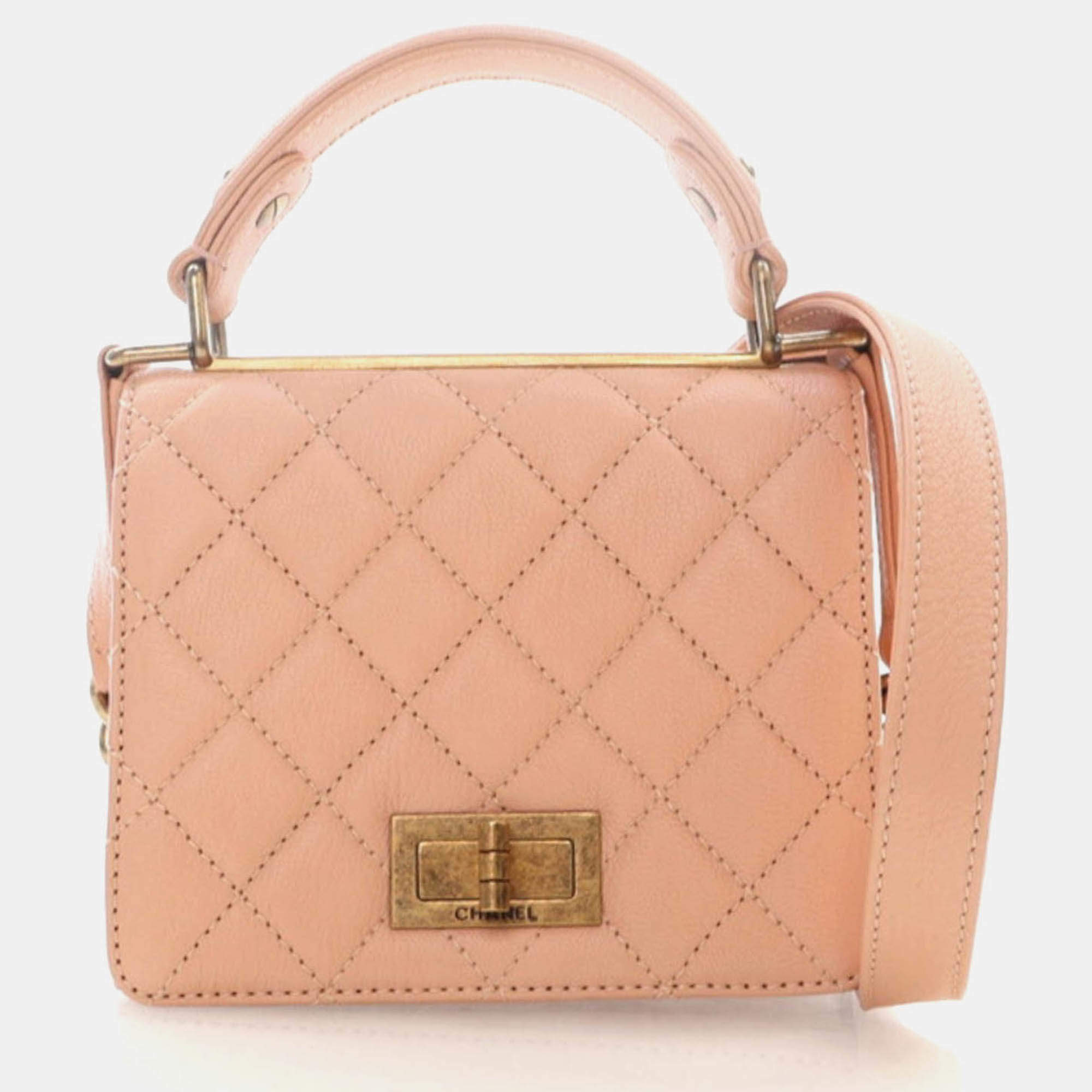Chanel Rita Small Calfskin Top Handle Flap Bag