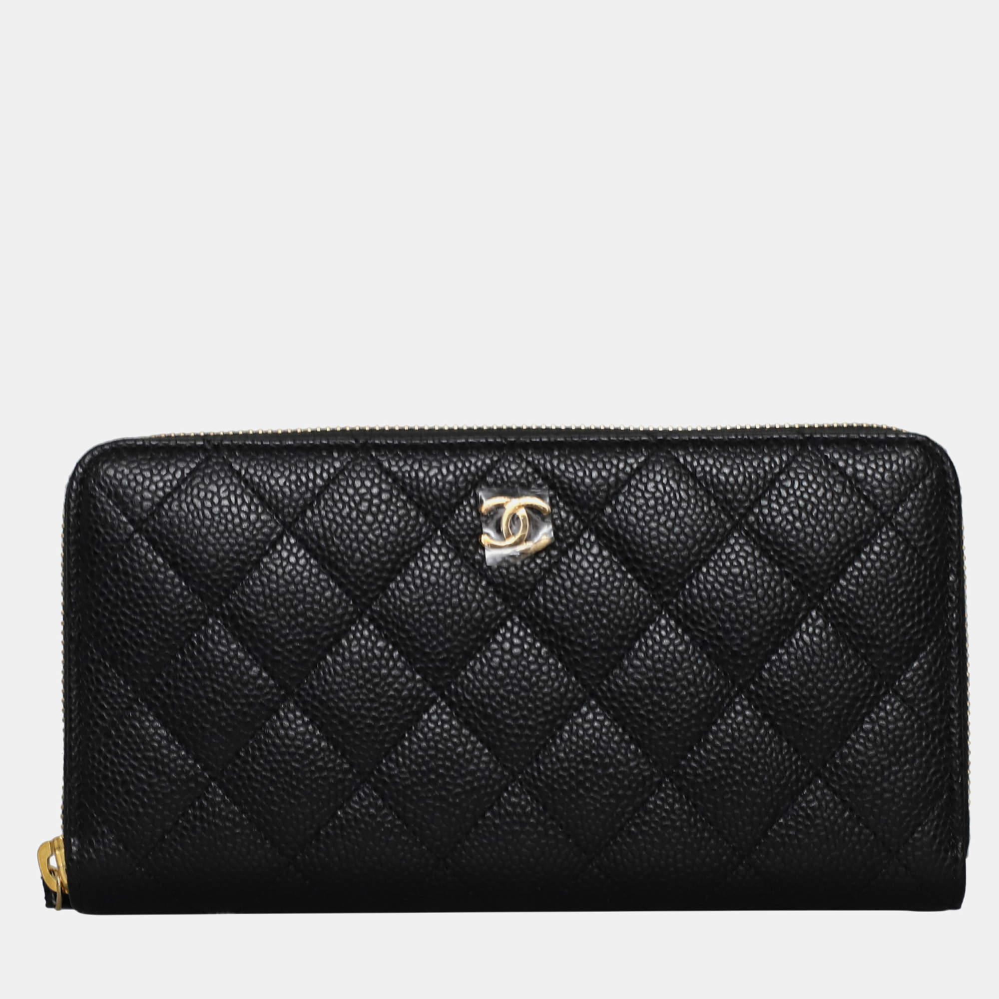 Chanel Caviar Zip-Around Long Wallet