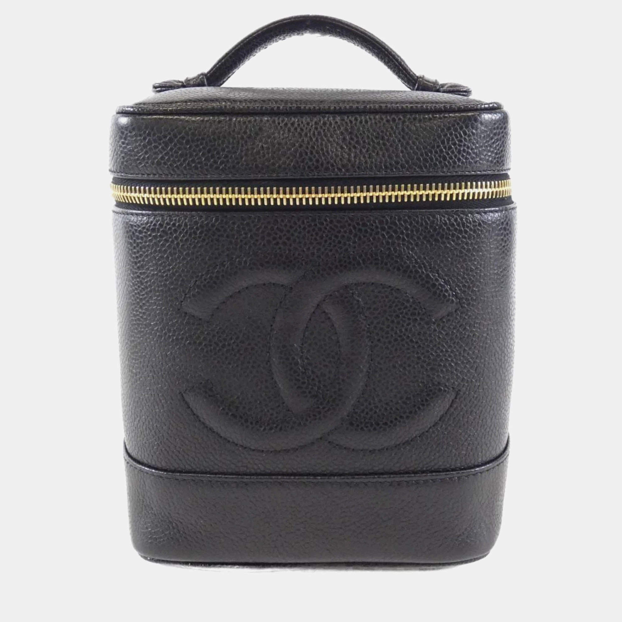 Chanel CC Timeless Caviar Leather Vanity Case