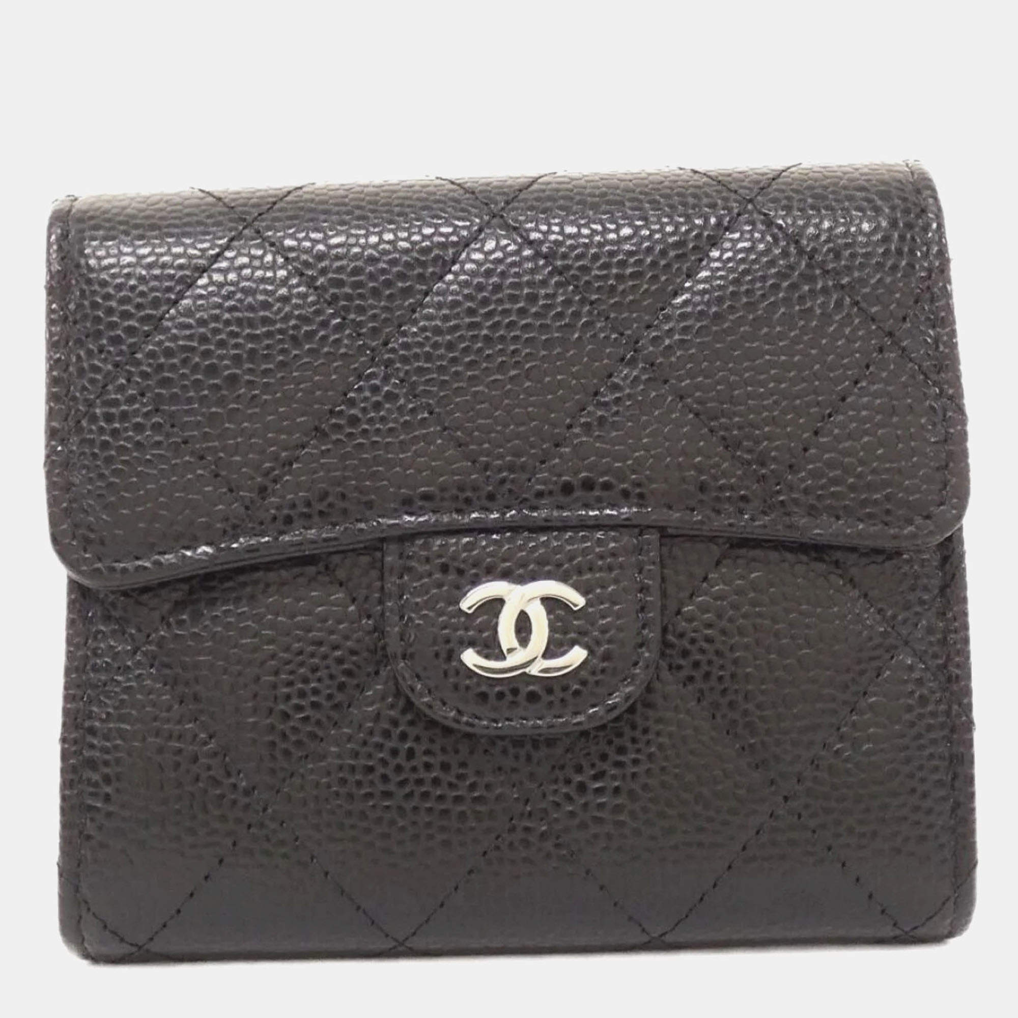 Chanel Classic Black Leather Wallet