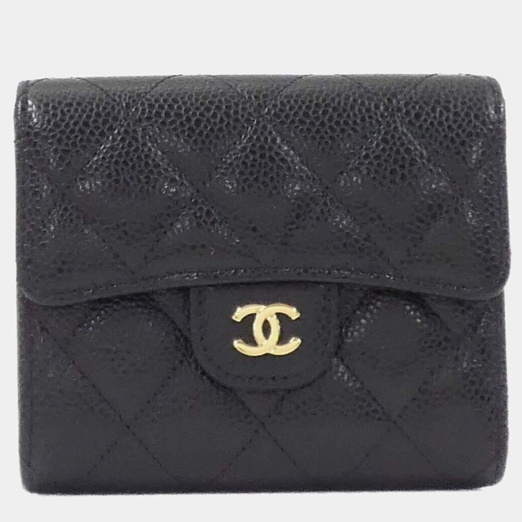 Pre Owned Chanel Timeless Classic Line Wallet