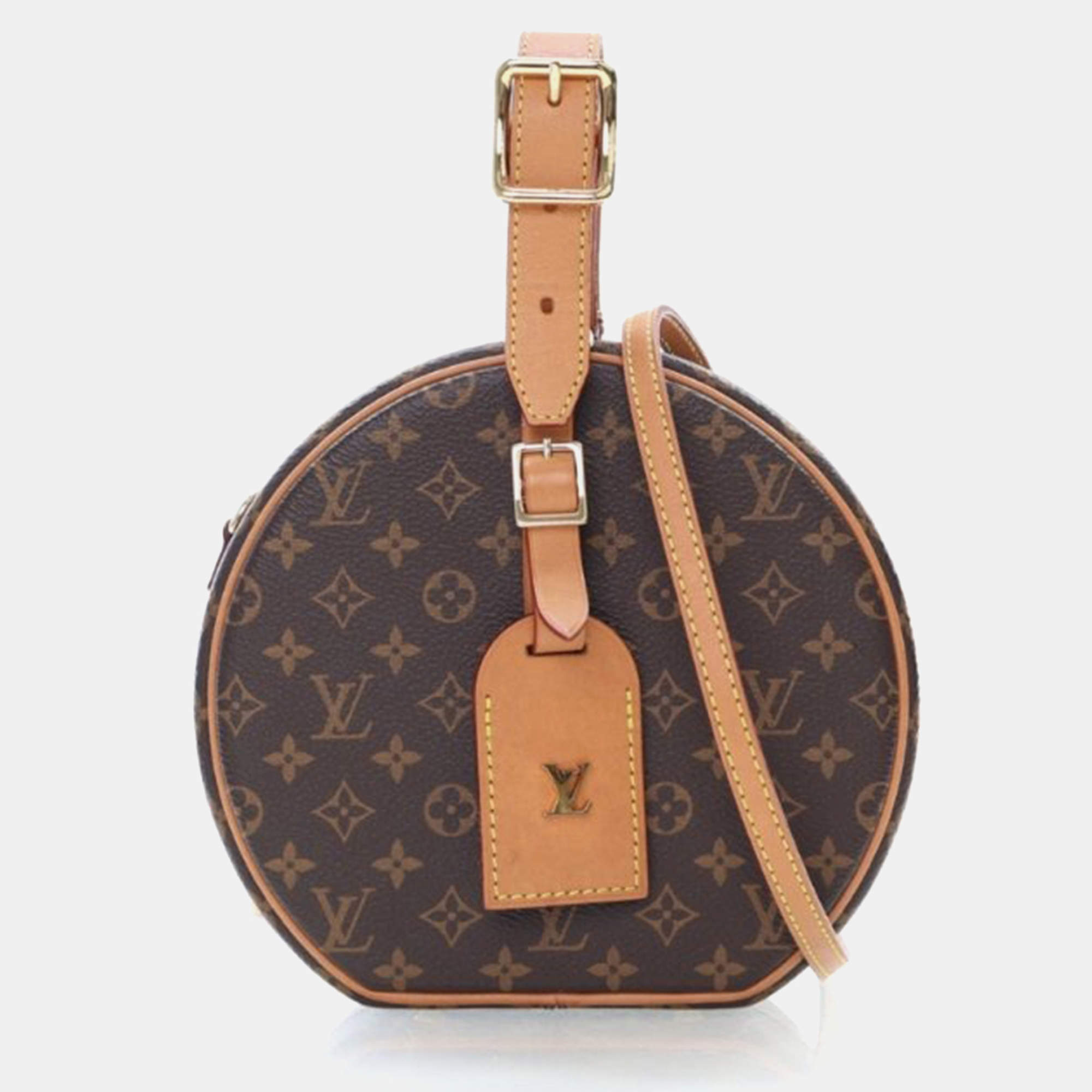 Pre Owned Louis Vuitton Petite Boite Chapeau Monogram Canvas Crossbody Bag