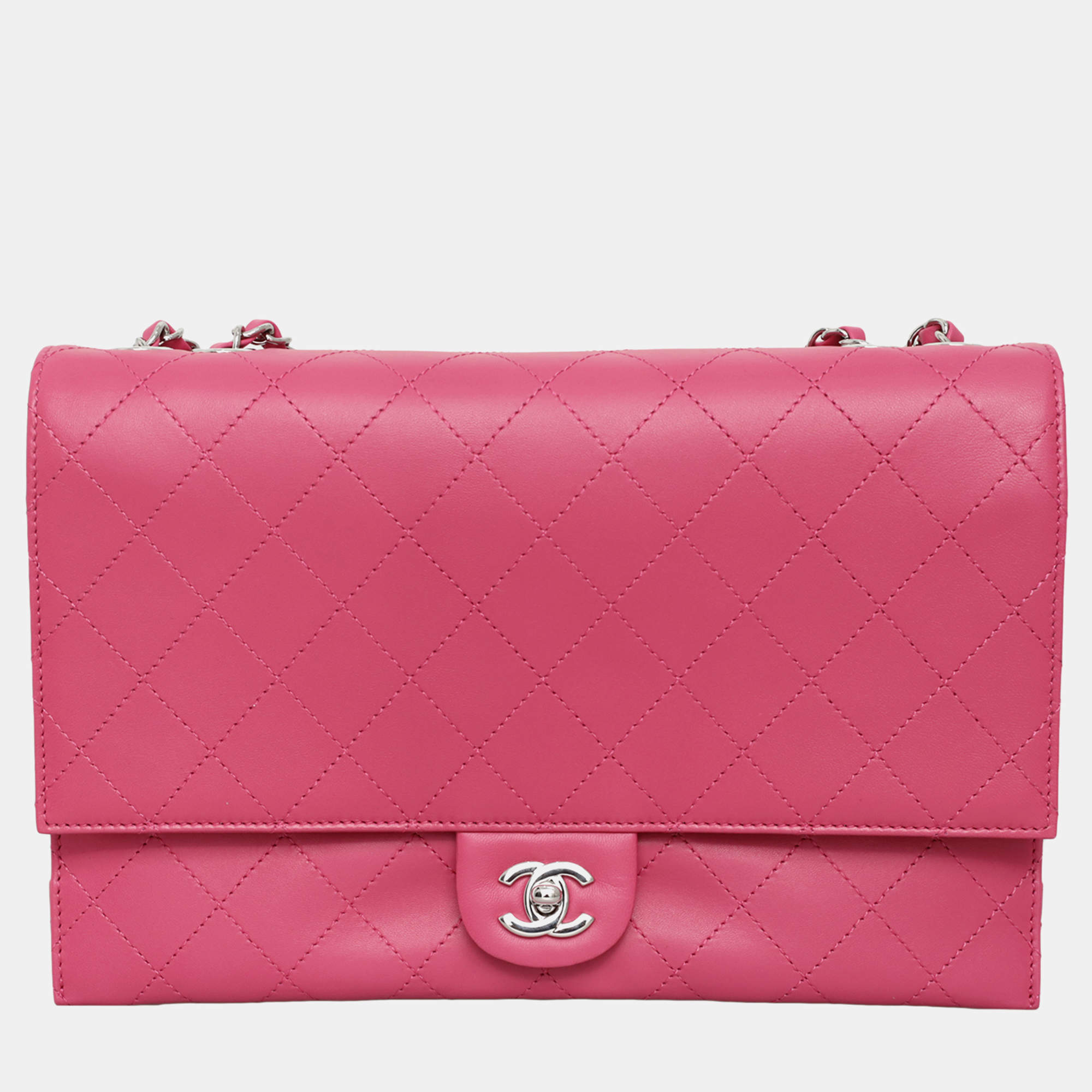 Pre Owned Chanel Quilted Double Flap Shoulder Bag