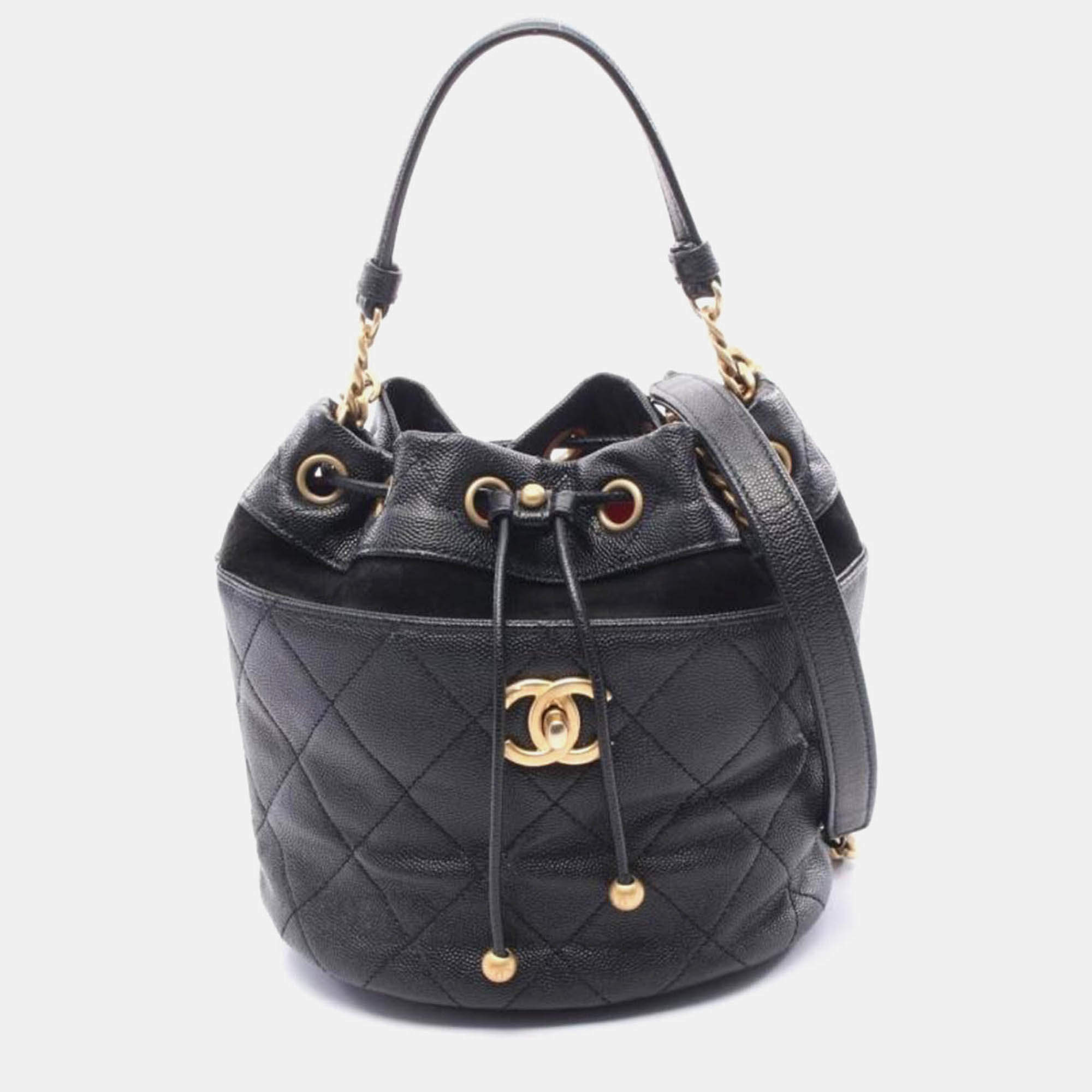 Pre Owned Chanel Matelasse Mini Bucket