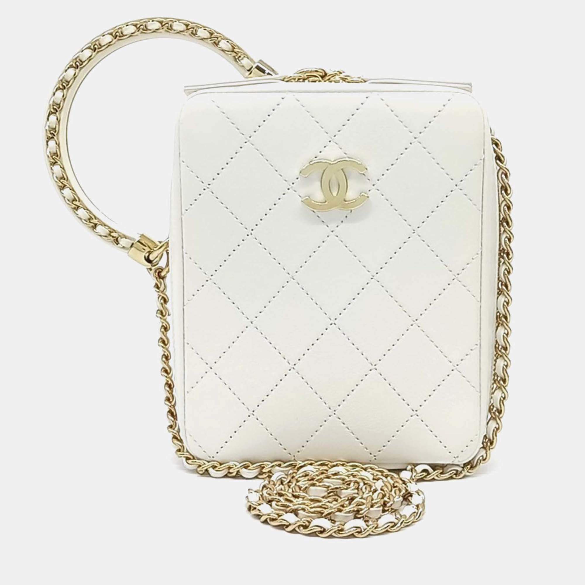 Pre Owned Chanel Chain Handle Camera Bag
