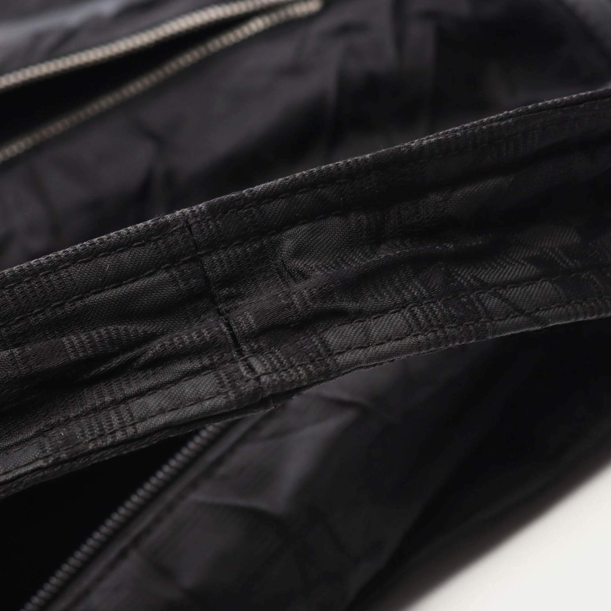 Pre Owned Chanel New Travel Line Black Nylon Coco CC Shoulder Tote Bag