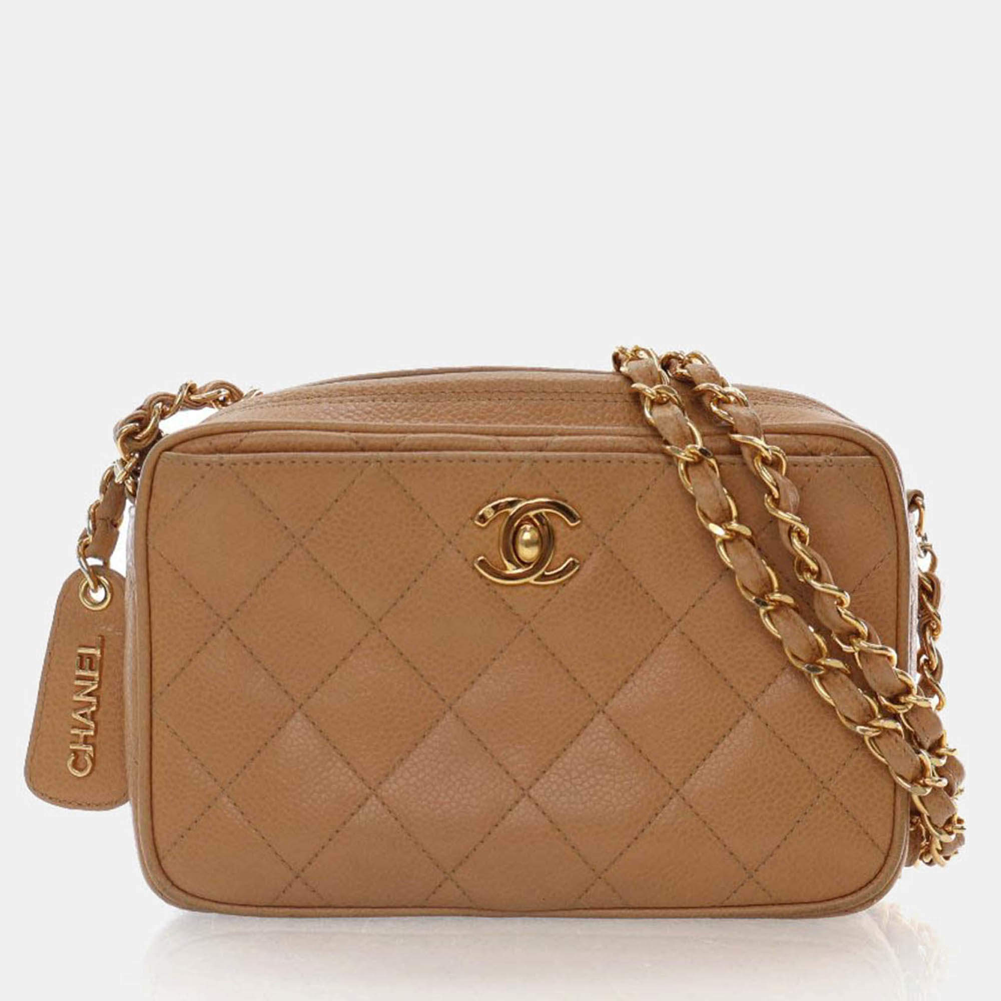 Pre Owned Chanel Vintage Small Caviar Camera Bag