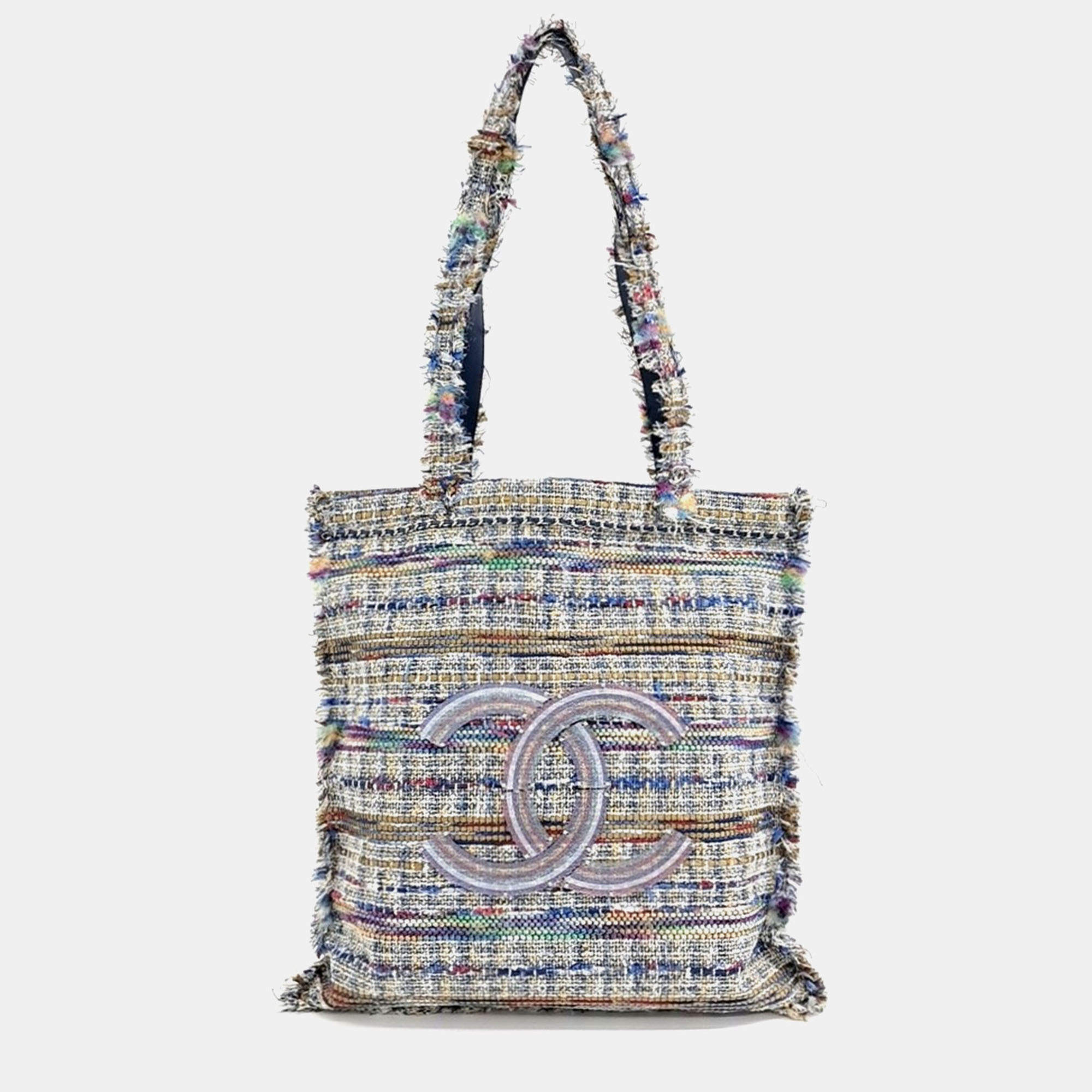 Pre Owned Chanel Multicolor Tweed tweed shoulder bag