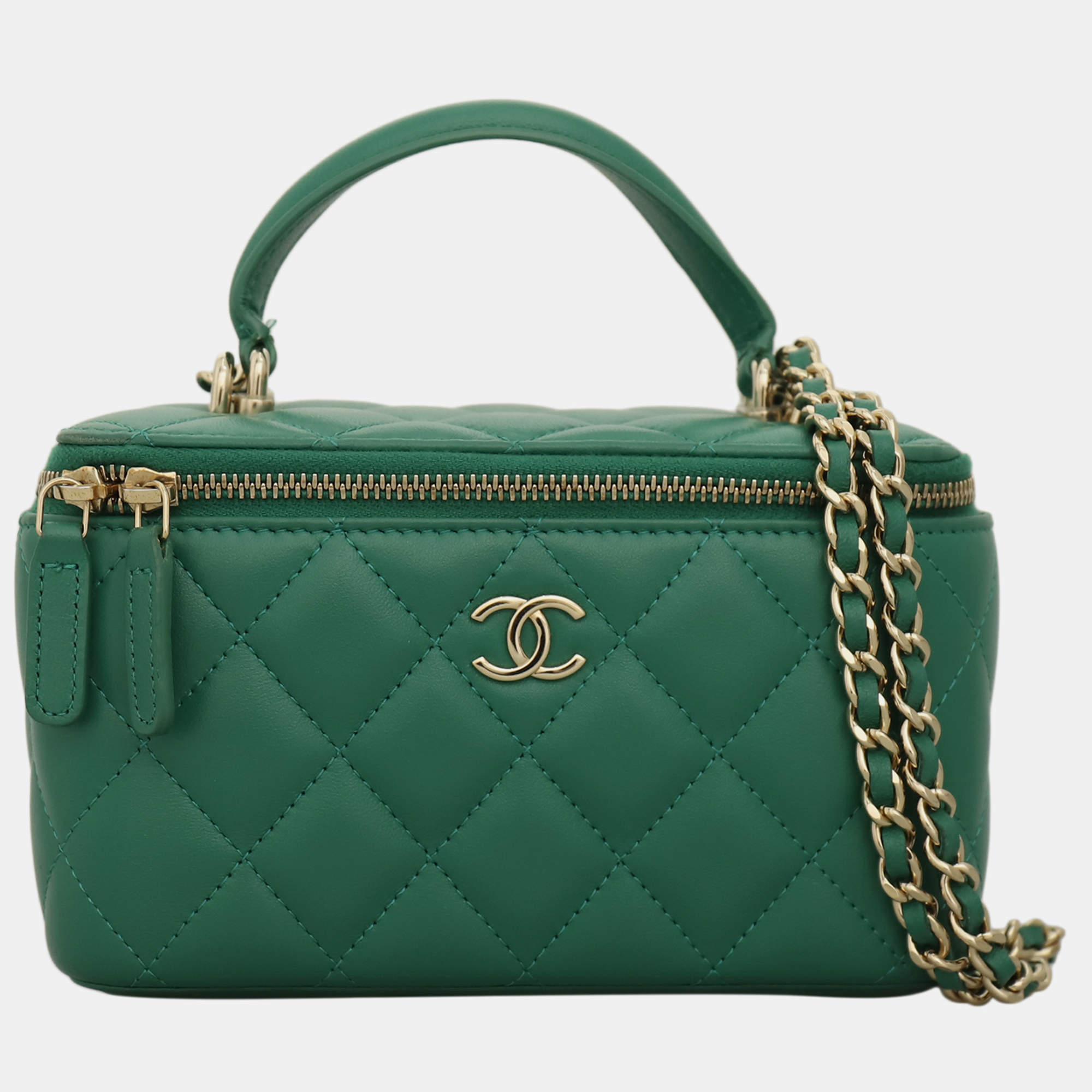 Pre Owned Chanel Classic Small Vanity Case Bag