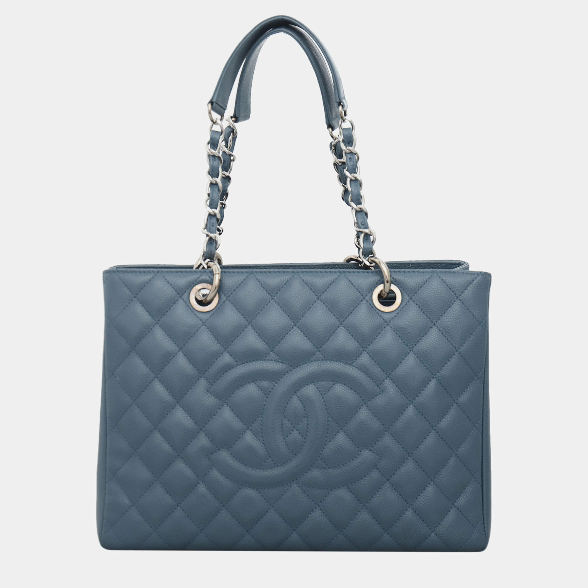 Pre Owned Chanel Caviar Quilted Grand Shopping Tote GST