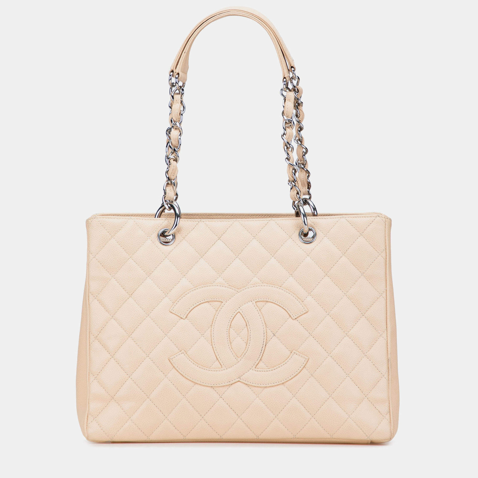 Pre Owned حقيبة التسوق شانيل غراند جلد كافيار