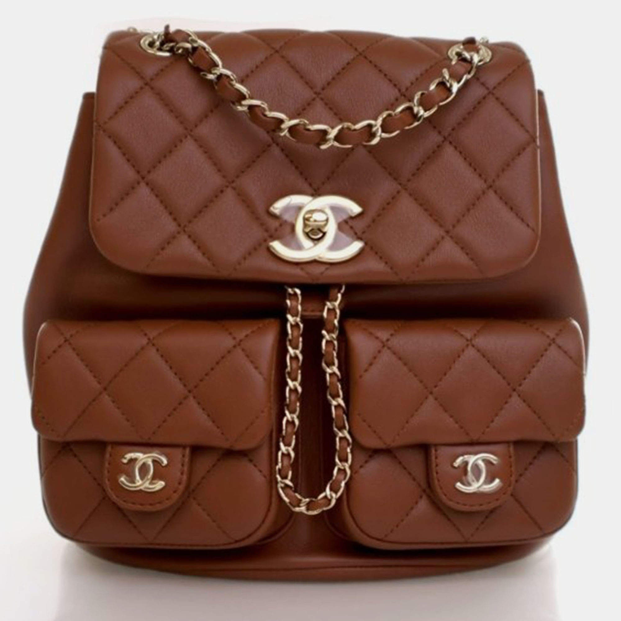 Pre Owned Chanel Mini Calfskin Duma Backpack