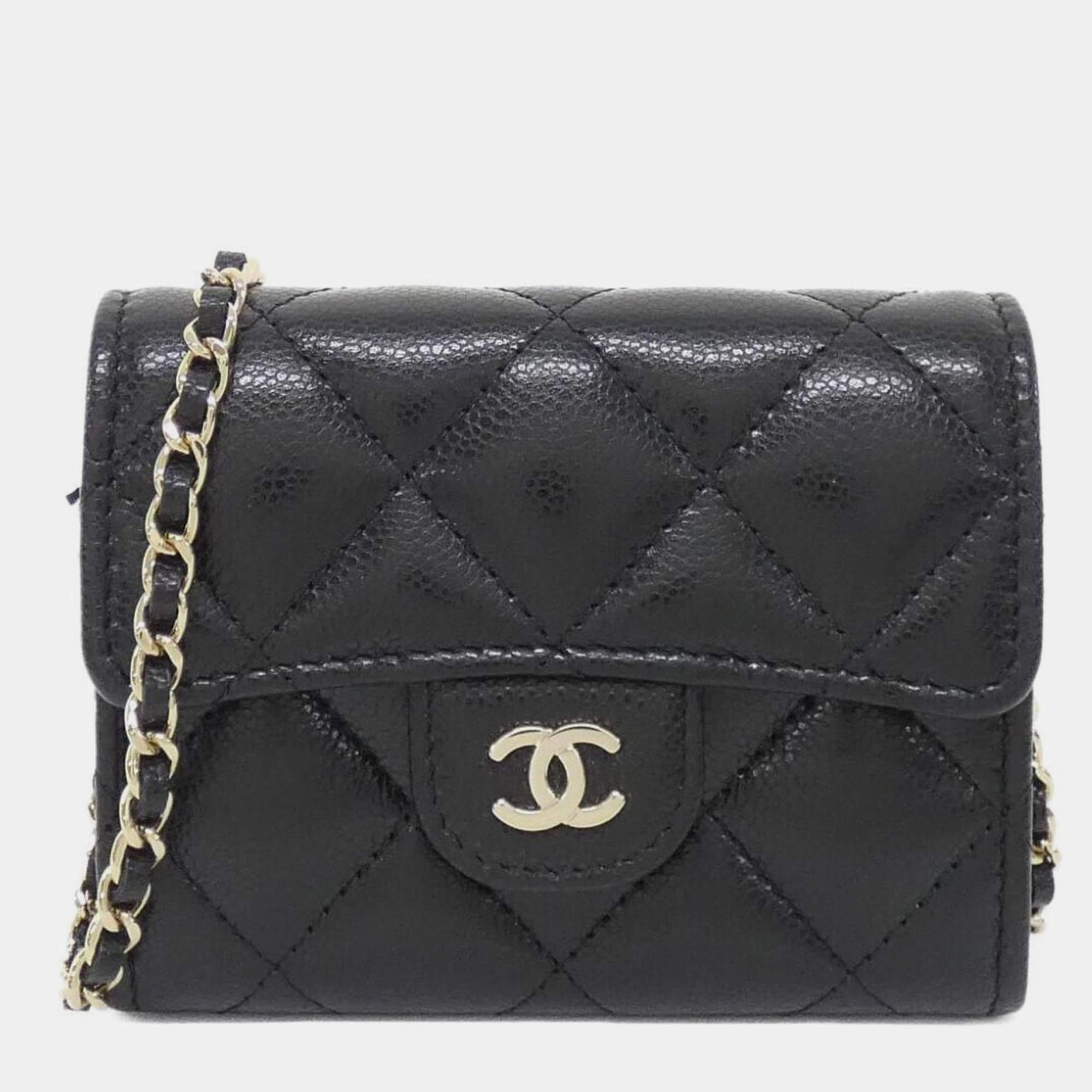 Pre Owned Chanel Timeless Classic Line Chain Clutch