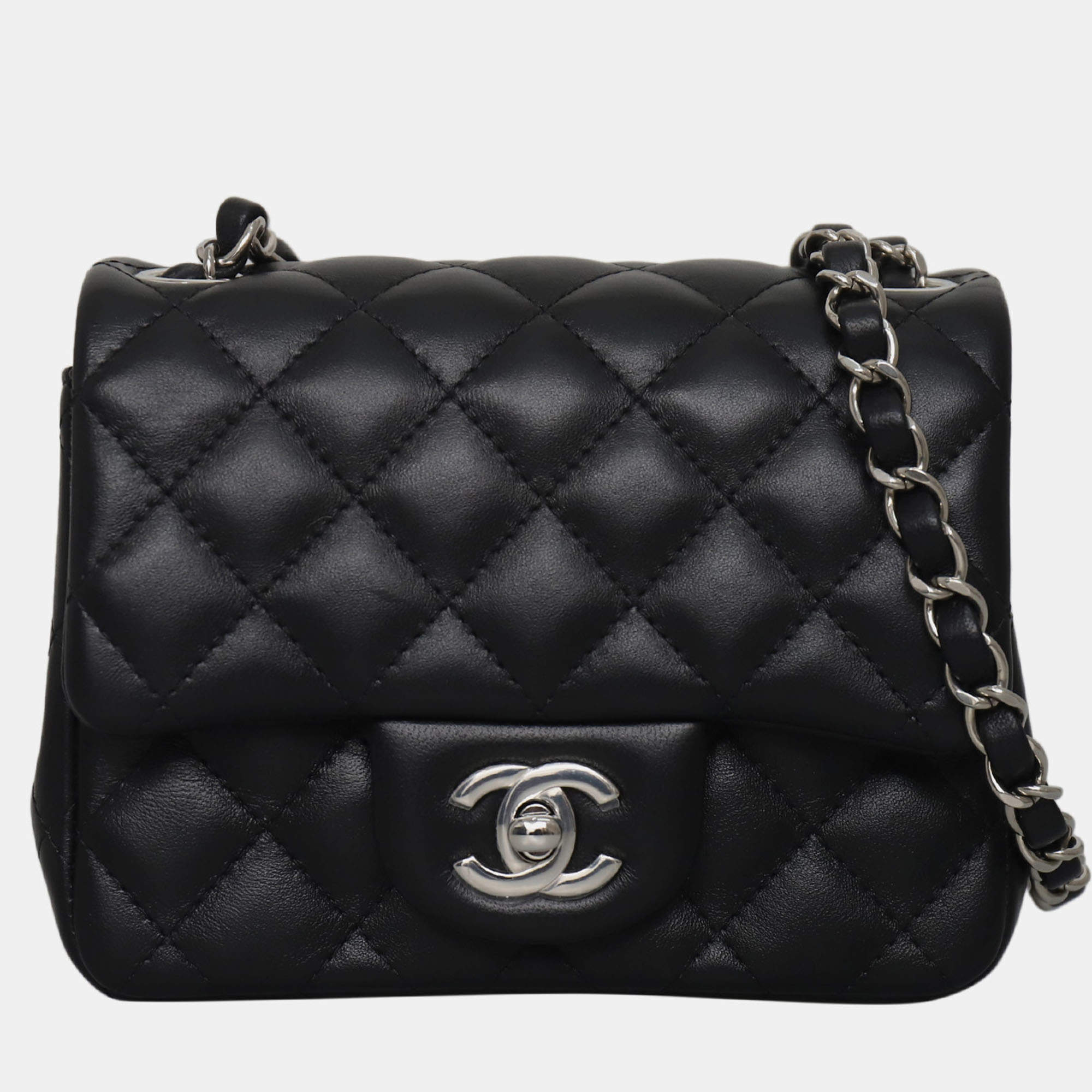 Pre Owned Lambskin Mini Flap Bag