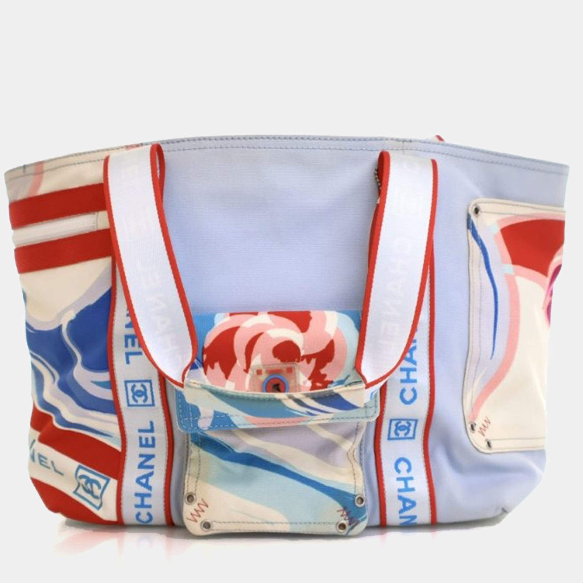 Pre Owned Chanel Sports Line Surfline Tote