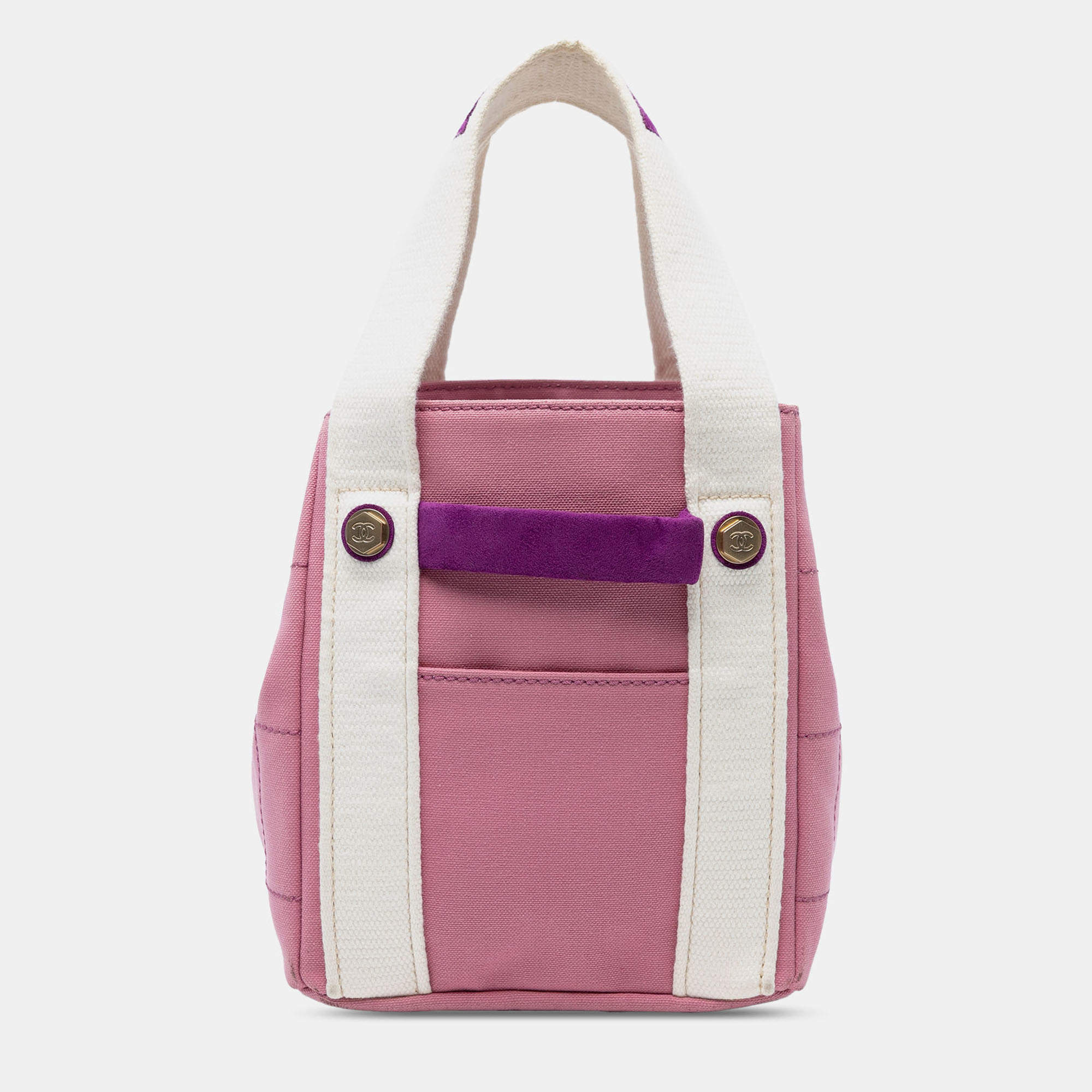 Pre Owned Chanel Canvas Square Stitch Tote
