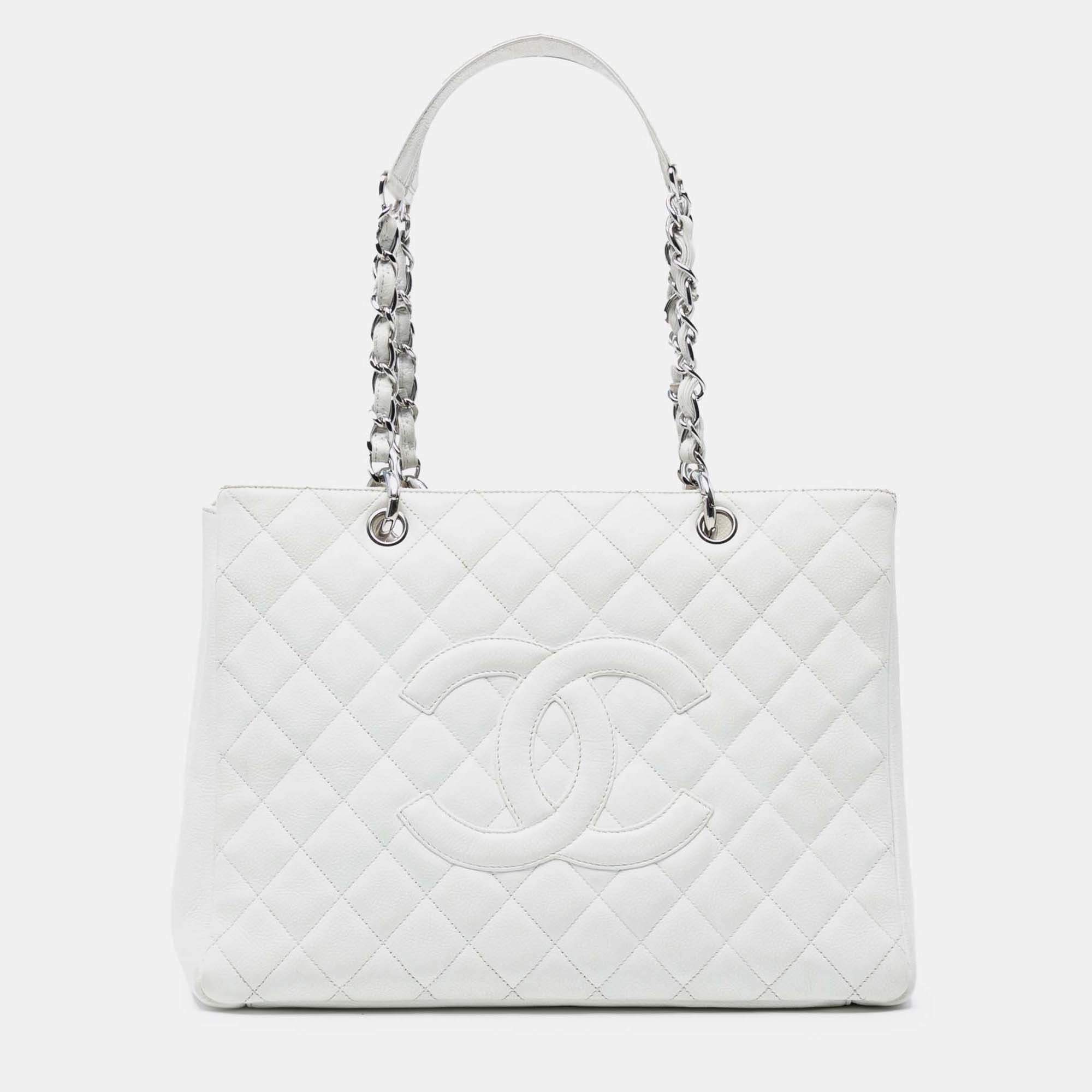Pre Owned Chanel Caviar Grand Shopping Tote