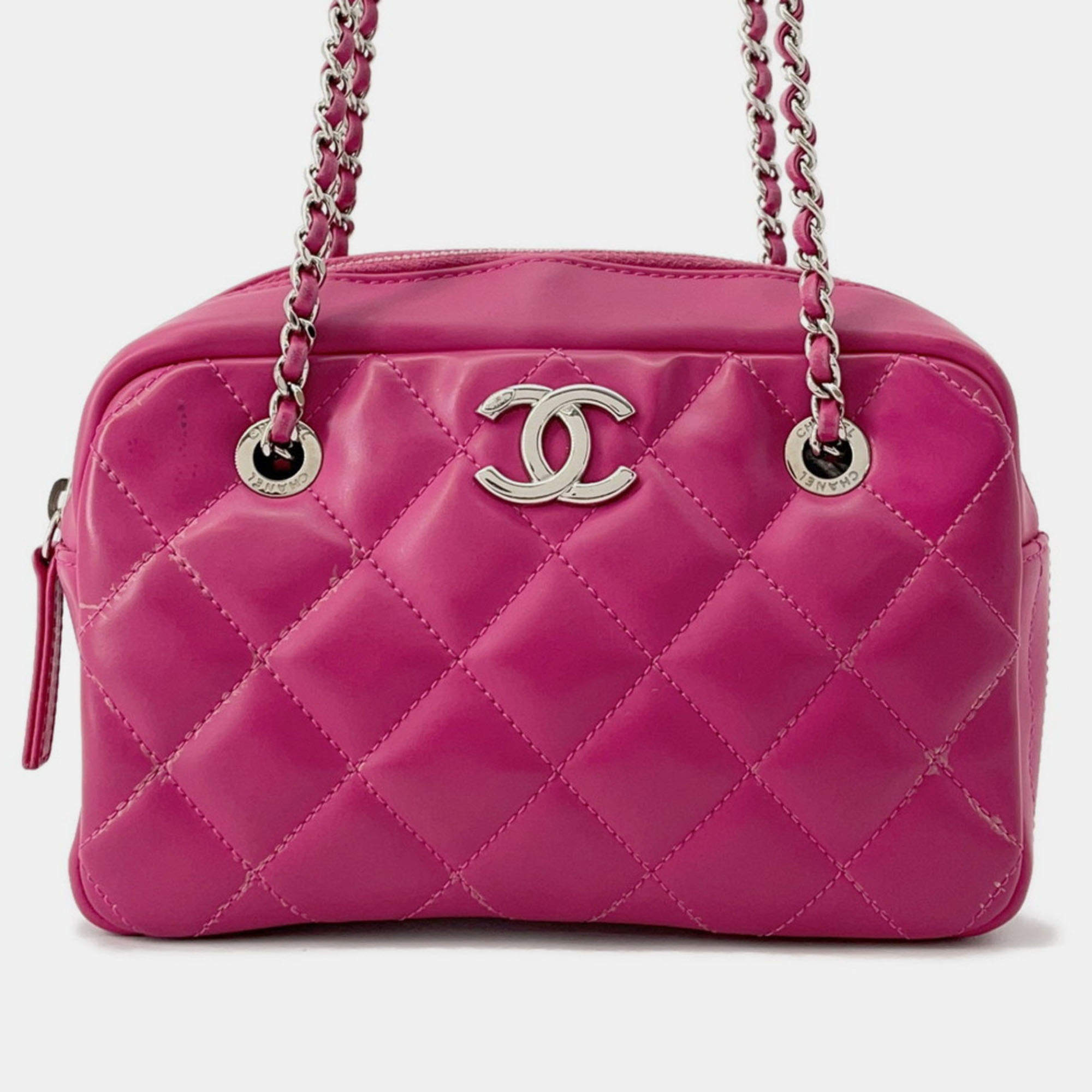 Pre Owned Chanel Coco Rain Mark Chain Shoulder Bag